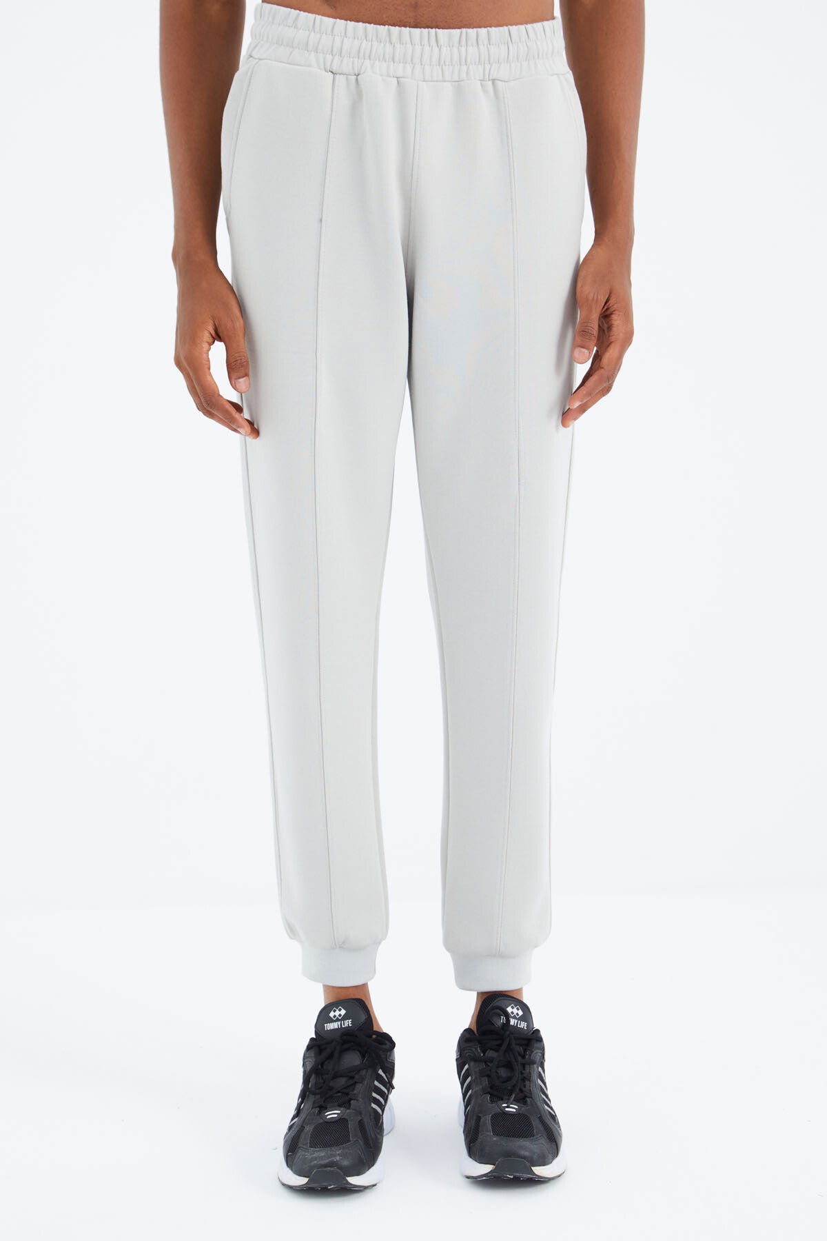 Taş Bağcıklı Ön Dikiş Detaylı Standart Kalıp Erkek Eşofman Alt - 84994