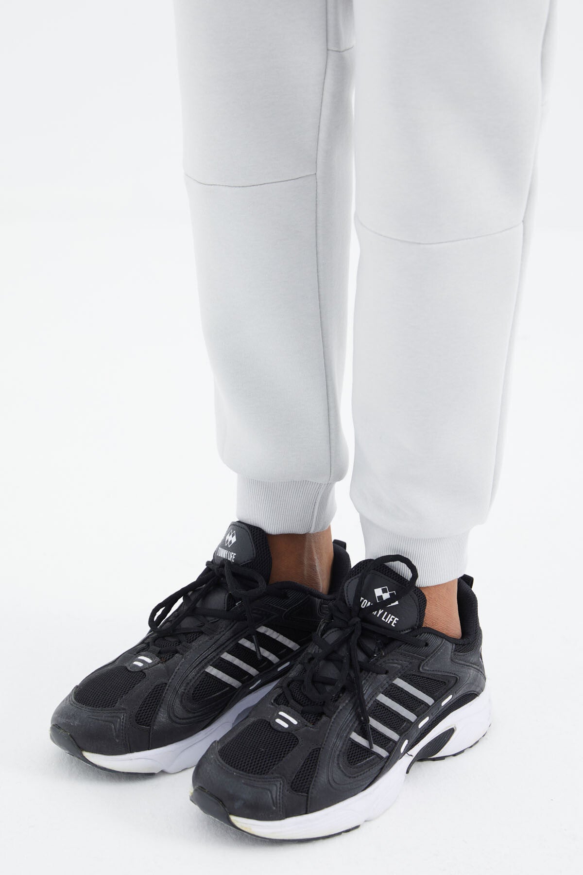 Taş Bağcıklı Şerit Detaylı Rahat Kalıp Erkek Eşofman Alt - 82106