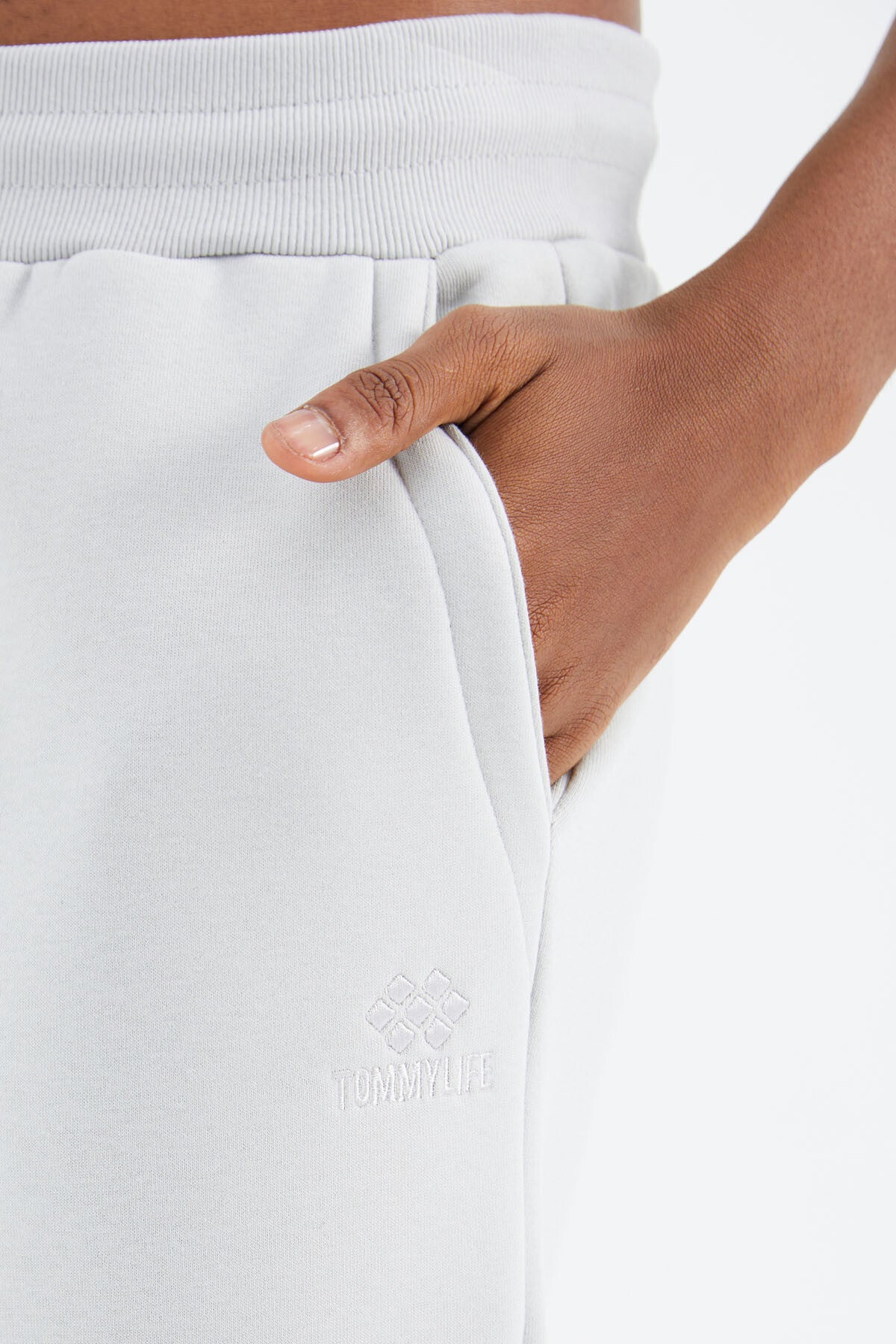 Taş Bağcıklı Şerit Detaylı Rahat Kalıp Erkek Eşofman Alt - 82106