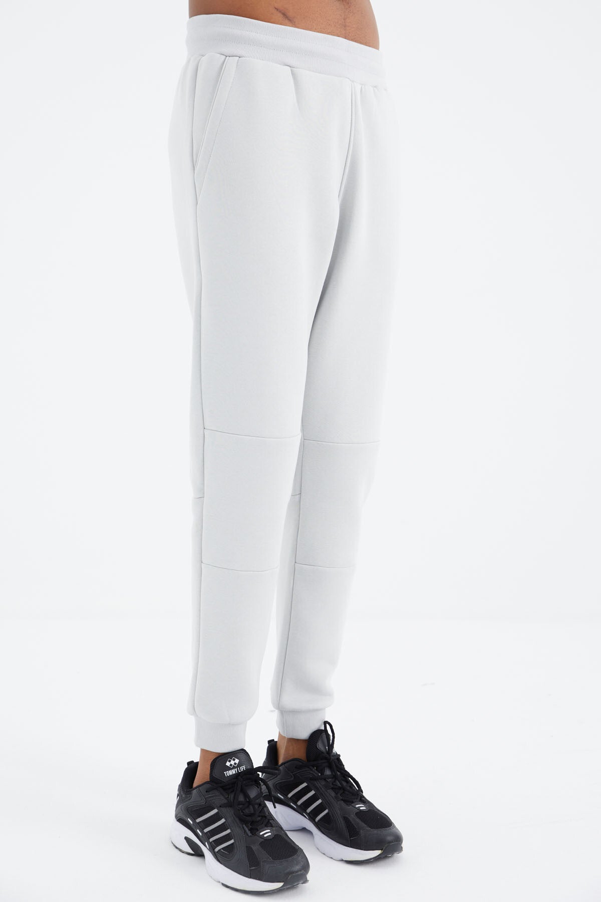 Taş Bağcıklı Şerit Detaylı Rahat Kalıp Erkek Eşofman Alt - 82106