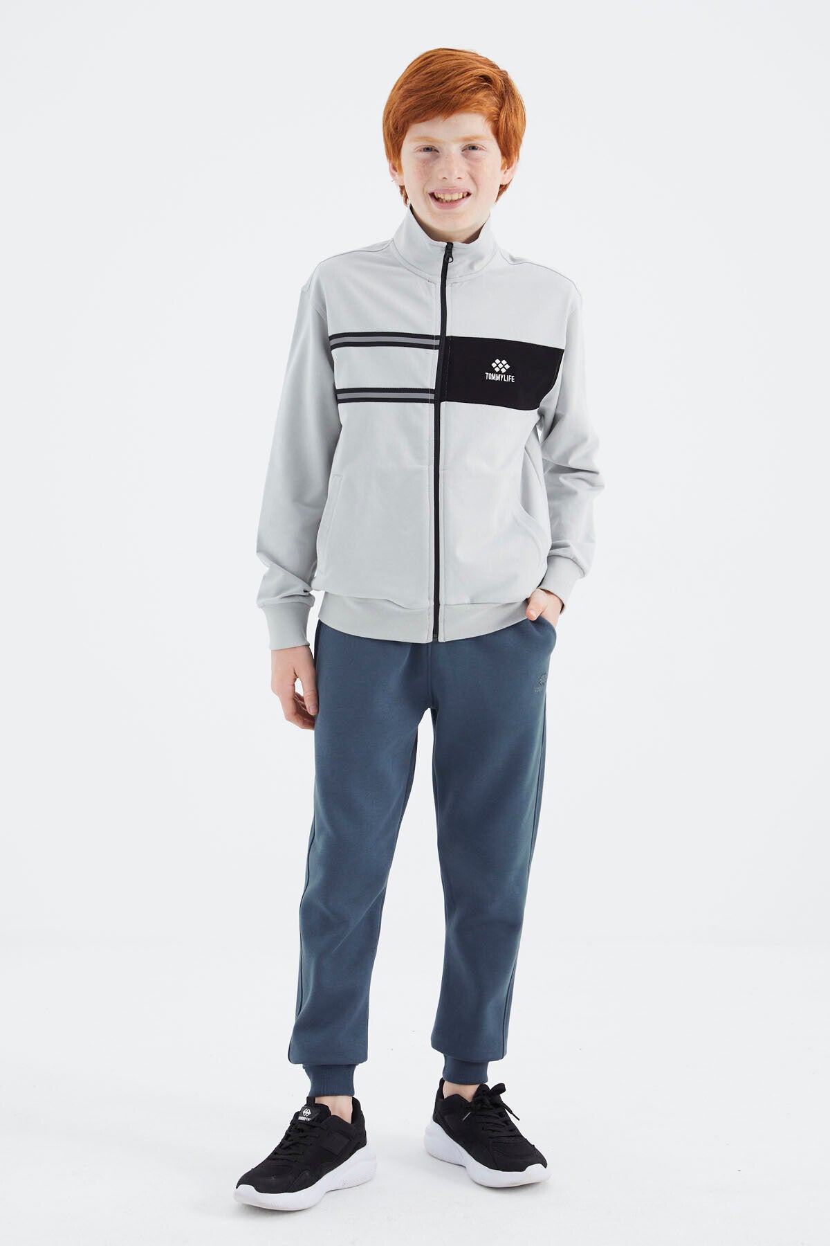 Taş Dik Yaka Erkek Çocuk Sweatshirt - 11183