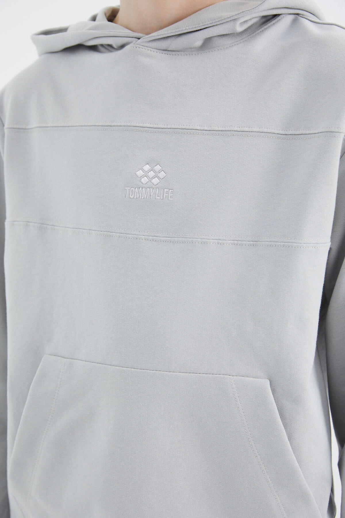 Taş Kapüşonlu Basic Erkek Çocuk Sweatshirt - 11181