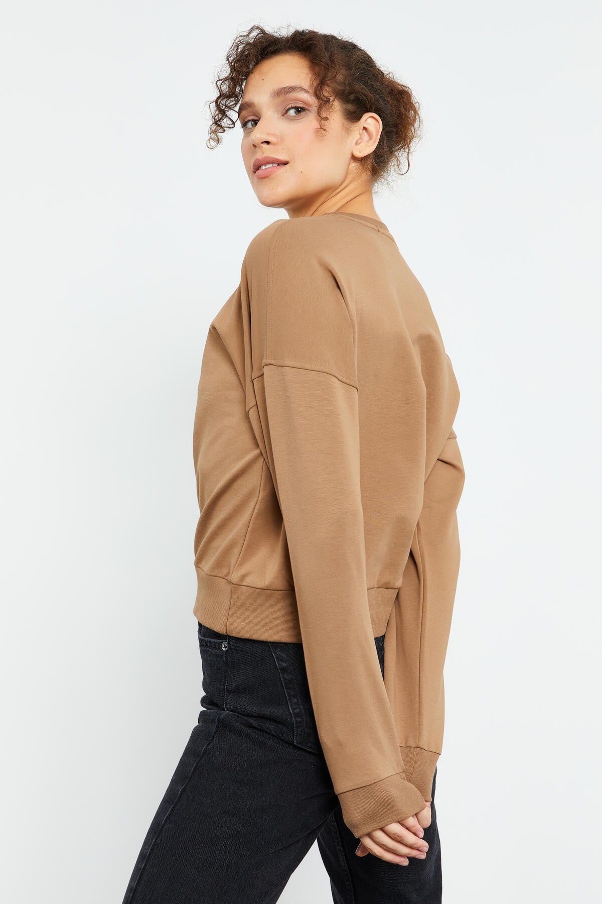 Toprak Basic Rahat Form O Yaka Kadın Sweatshirt - 97114