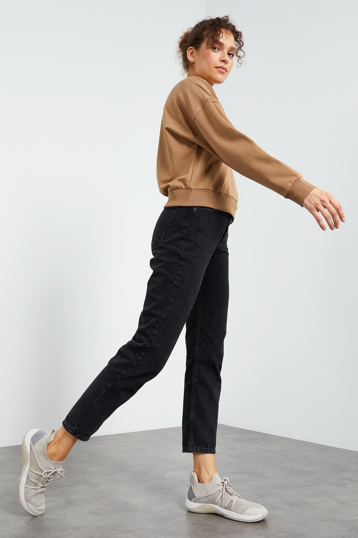 Toprak Basic Rahat Form O Yaka Kadın Sweatshirt - 97114