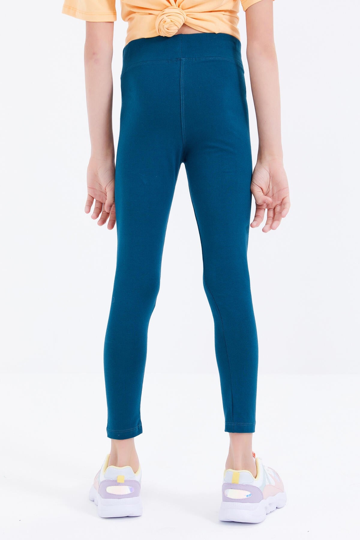 Zümrüt Yüksek Bel Dar Paça Kız Çocuk Tayt - 75047