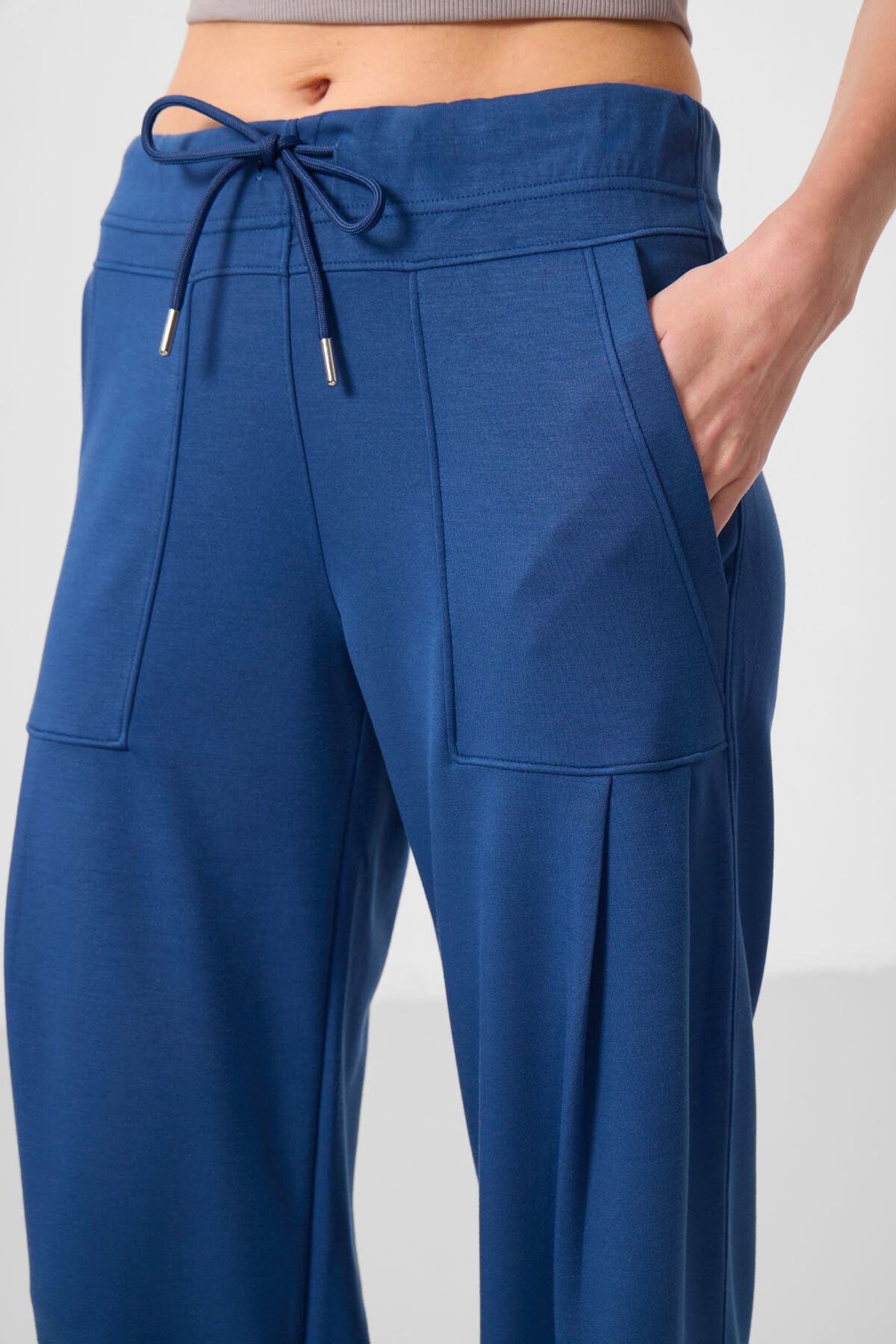 Parlament Yumuşak Dokulu Cep Detaylı Rahat Form Kadın Pantolon - 94672