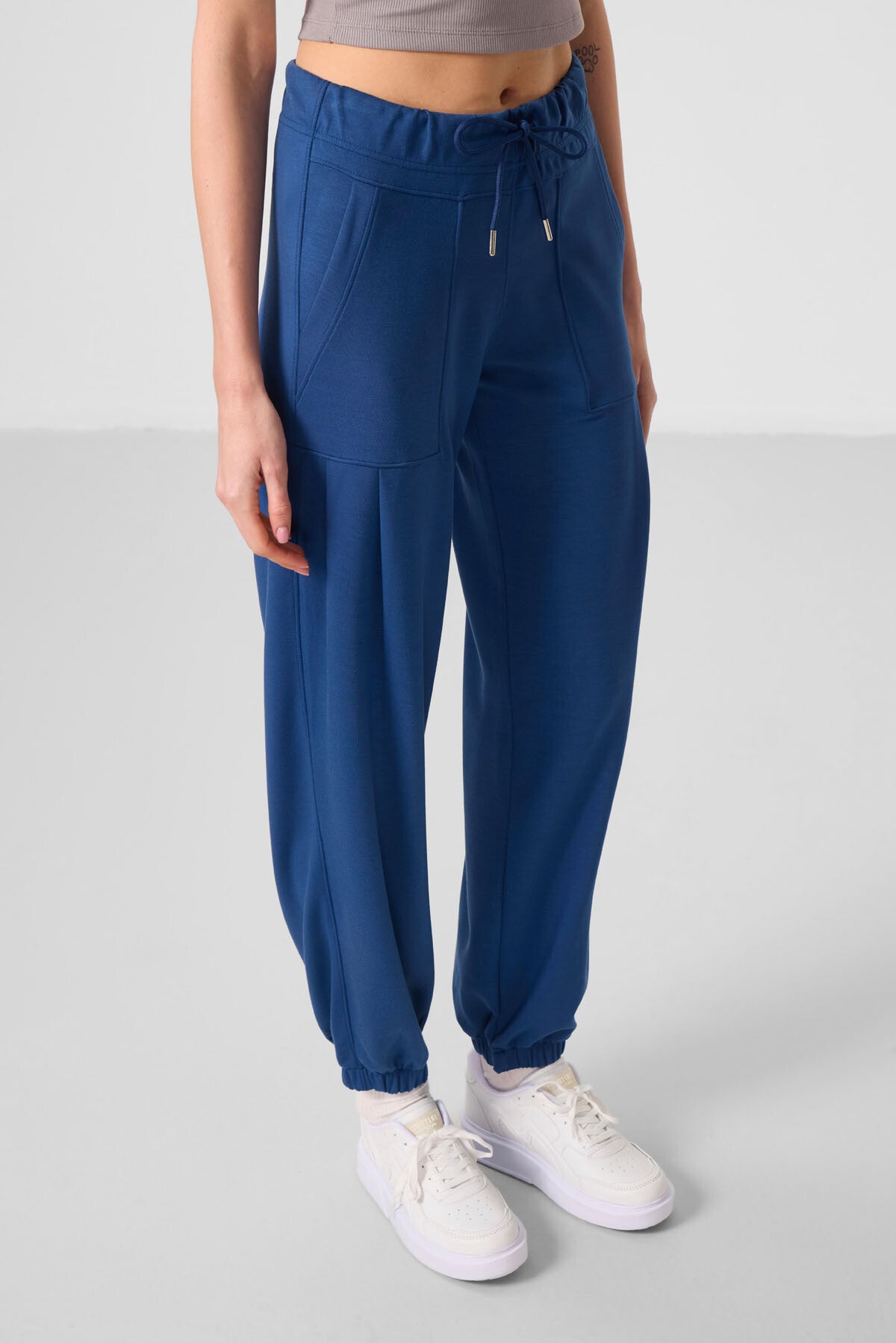 Parlament Yumuşak Dokulu Cep Detaylı Rahat Form Kadın Pantolon - 94672