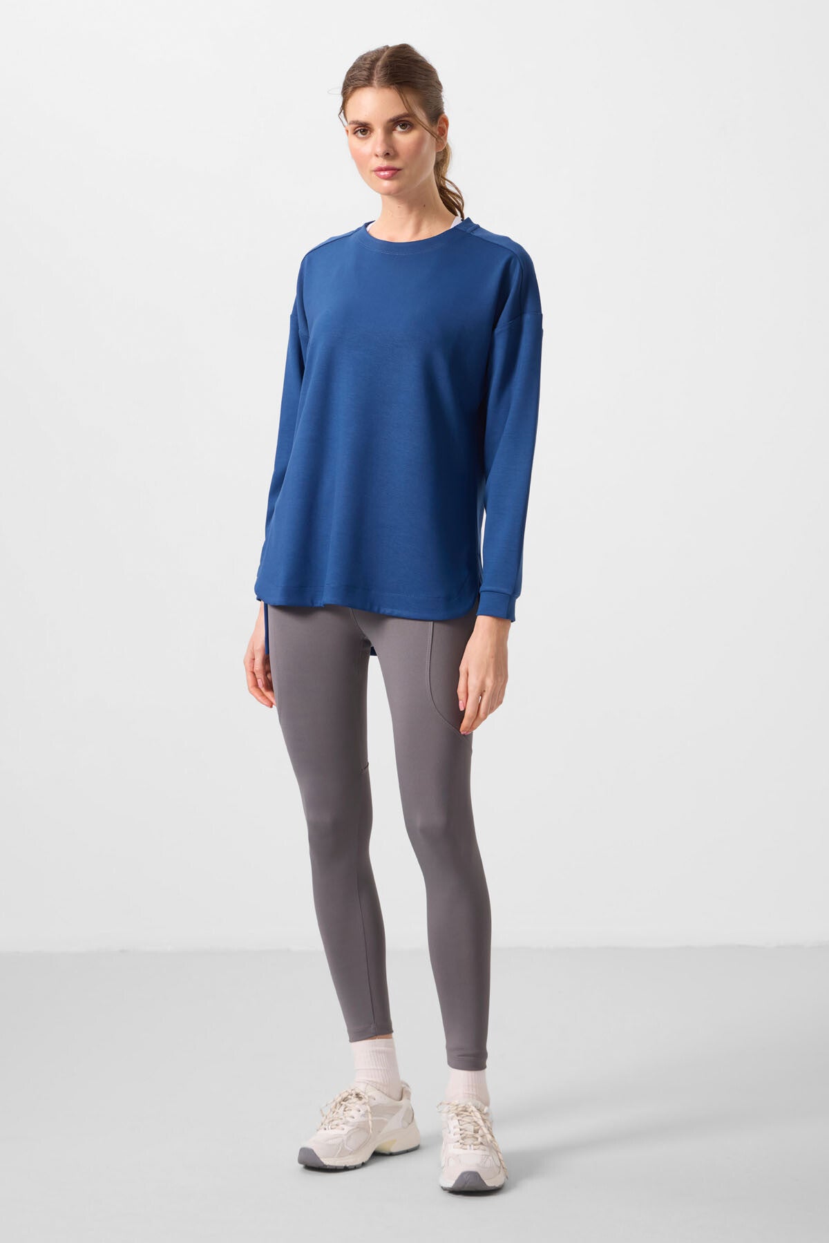 Parlament Yumuşak Dokulu O Yaka Rahat Form Kadın Tunik Sweatshirt - 97305