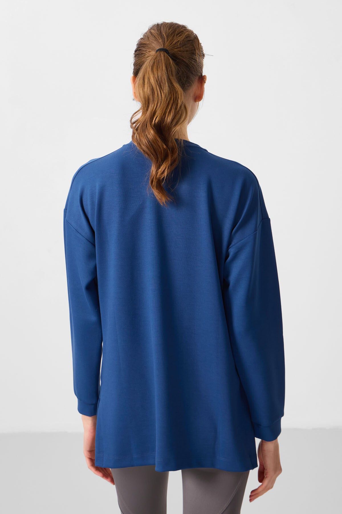 Parlament Yumuşak Dokulu O Yaka Rahat Form Kadın Tunik Sweatshirt - 97305
