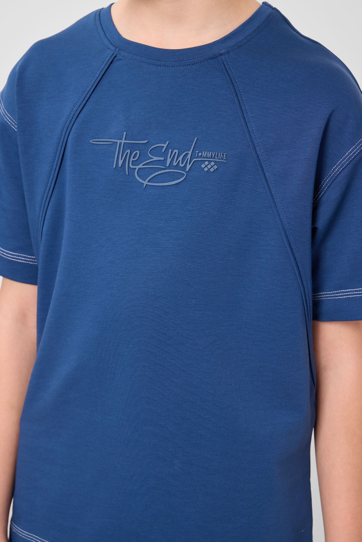 Parlament Pamuklu Yumuşak Dokulu Oversize Baskılı Erkek Çocuk T-Shirt - 11285