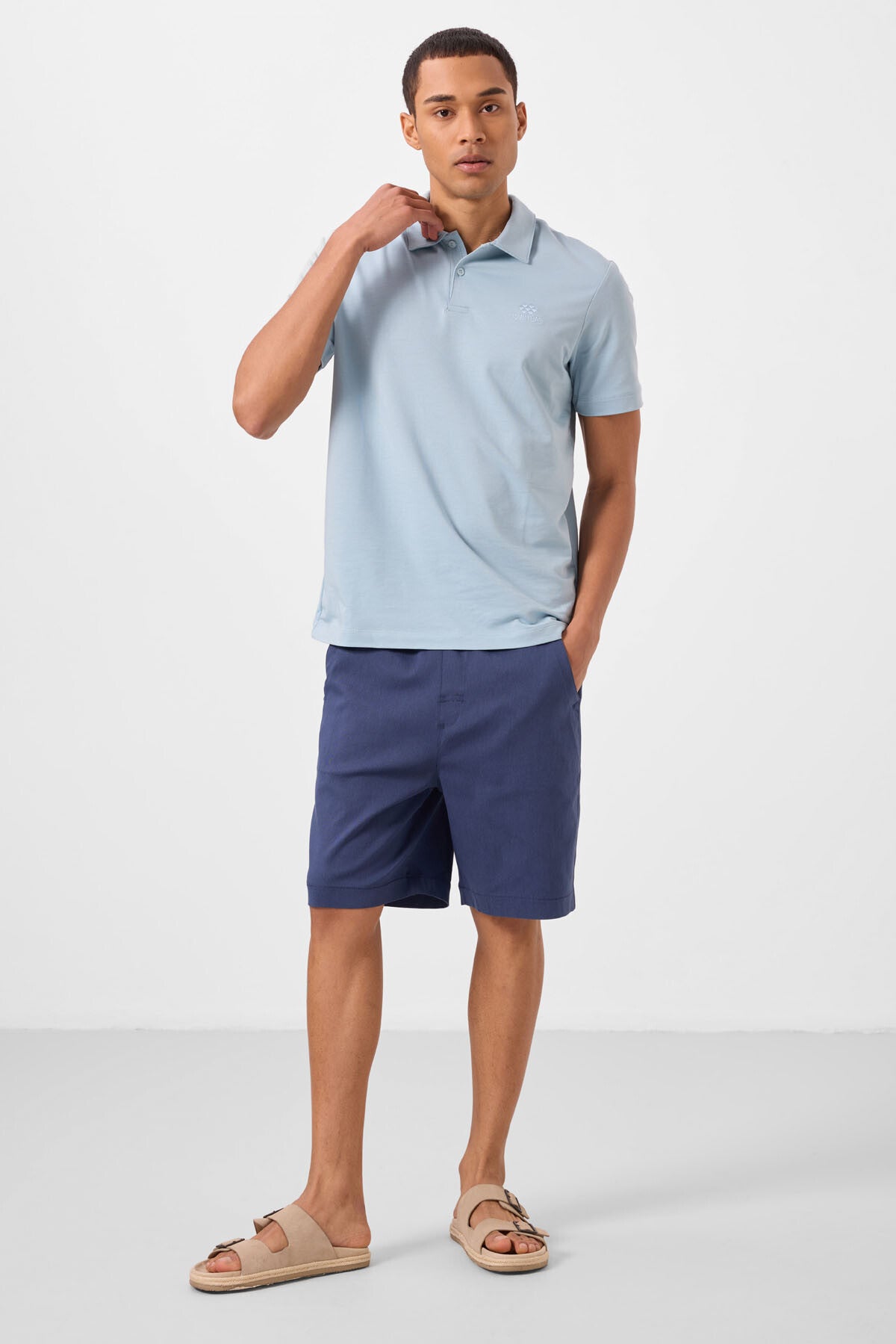 Parlament Standart Fit Dokuma Hafif Esnek Chino Erkek Şort - 81293