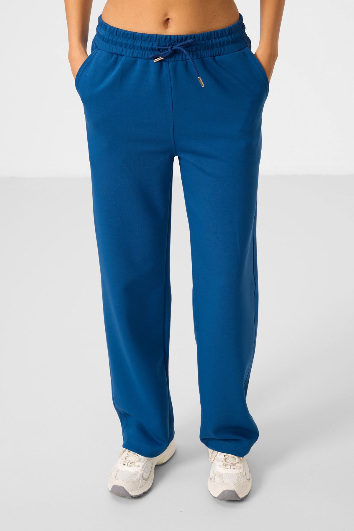 Parlament Yumuşak Dokulu Kapüşonlu Oversize Kadın Eşofman Tunik Takım - 95348