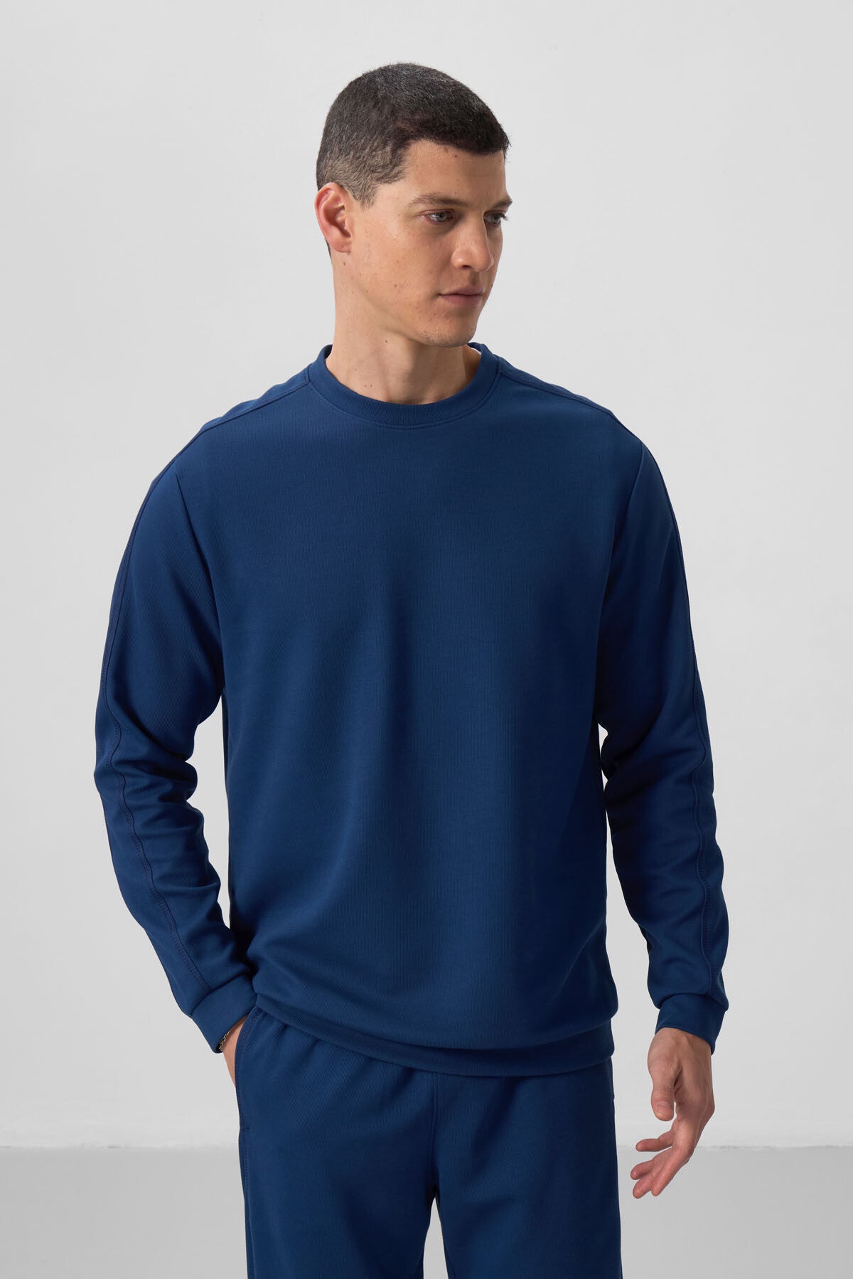 Parlament Yüzeyi Dokulu Oversize Erkek Eşofman Takım - 85275