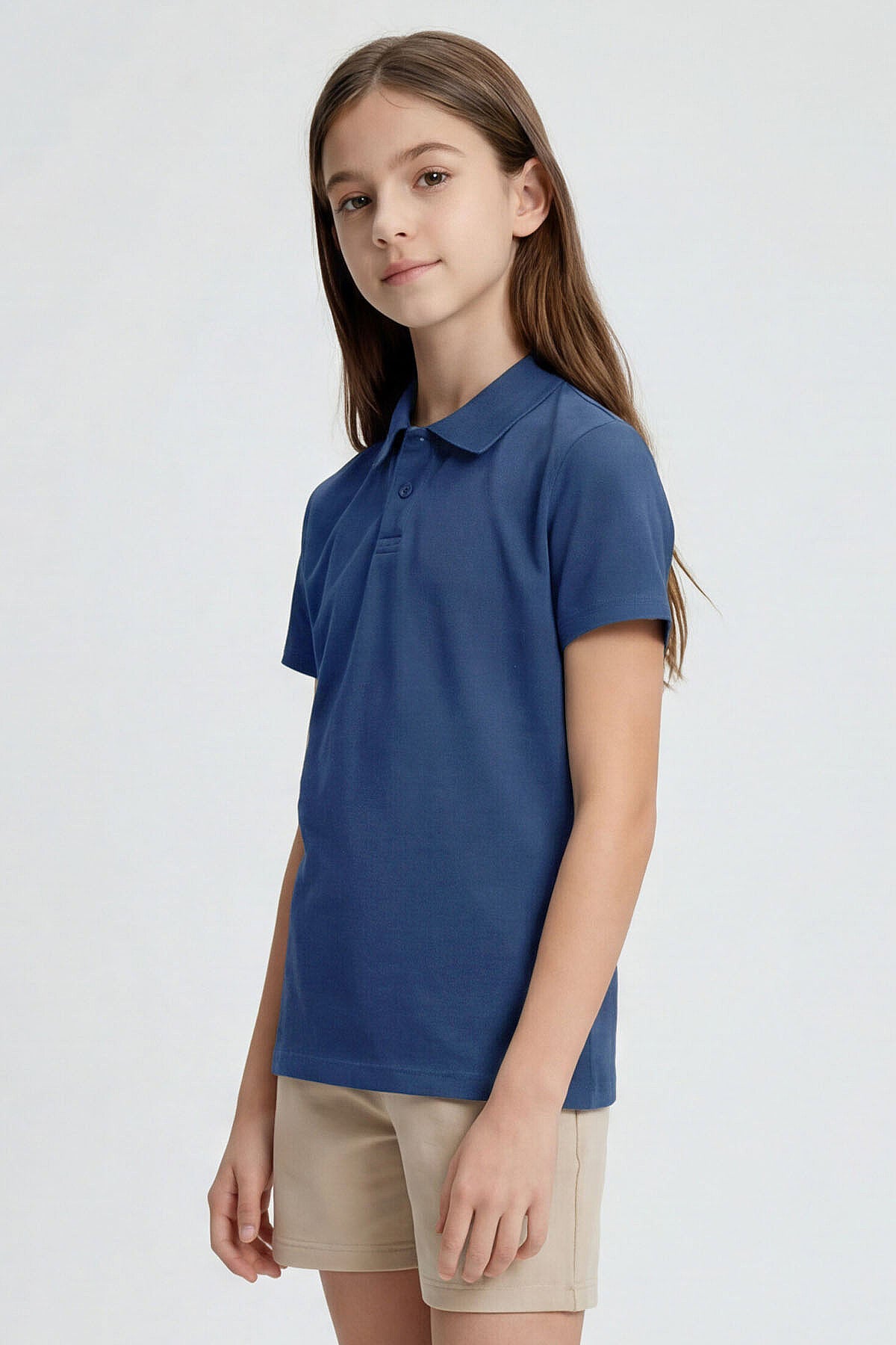 Parlament Polo Yaka Standart Fit Basic Unisex Çocuk T-Shirt - 11330