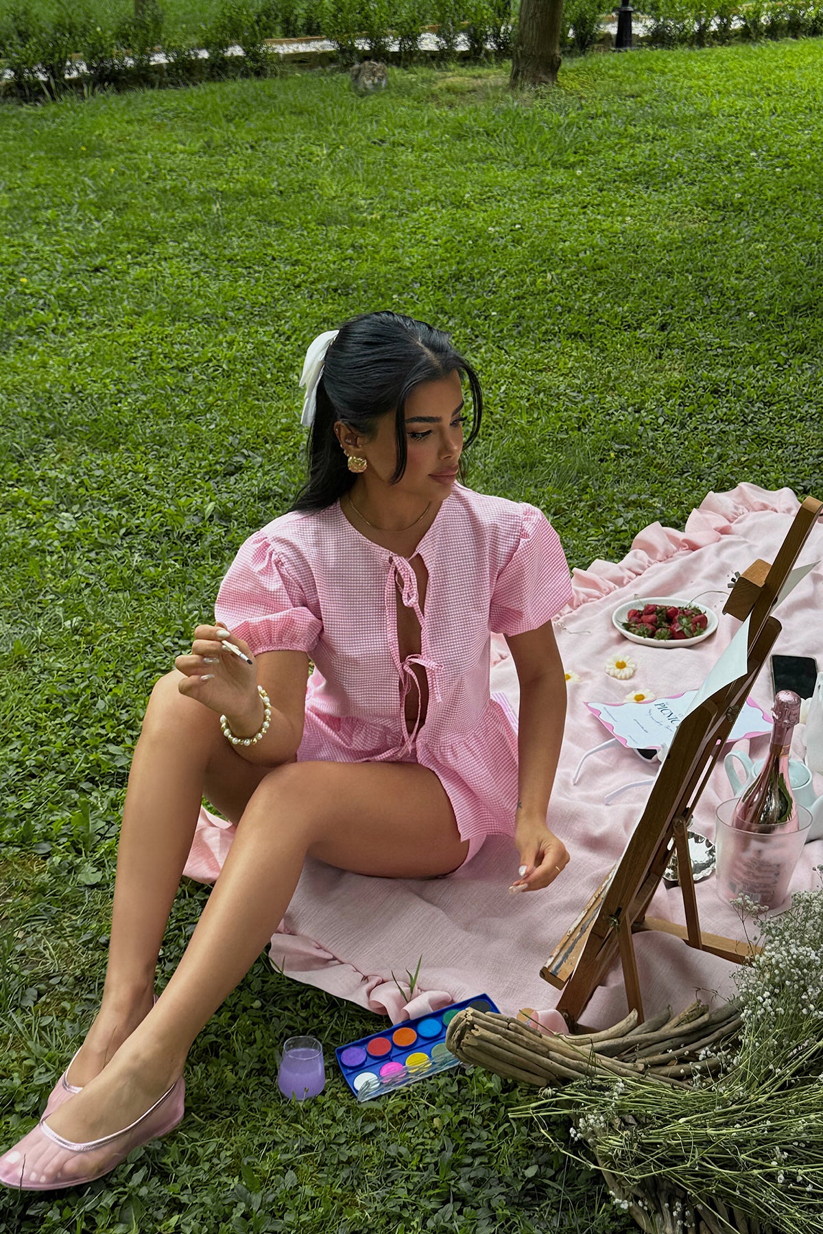 Pembe Laura Pötikare İkili Takım ATE-1066