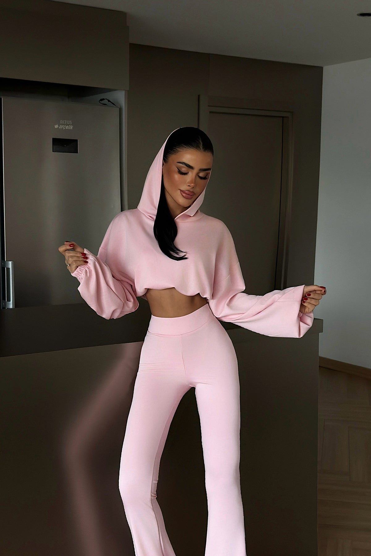 Pembe Kerrie Eşofman Takım ATE-4137