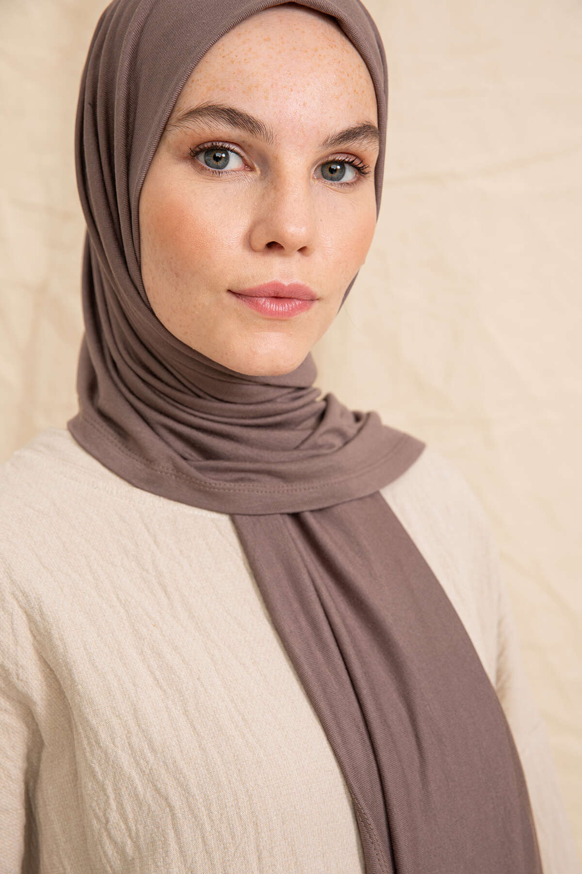 Penye Şal - Koyu Vizon