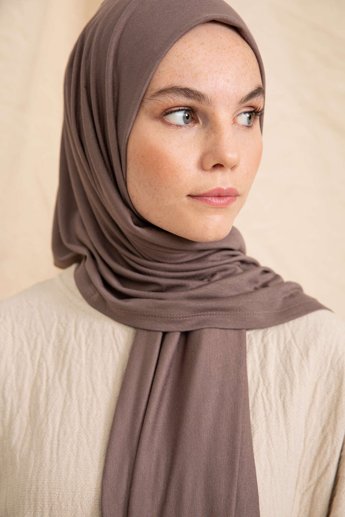 Penye Şal - Koyu Vizon