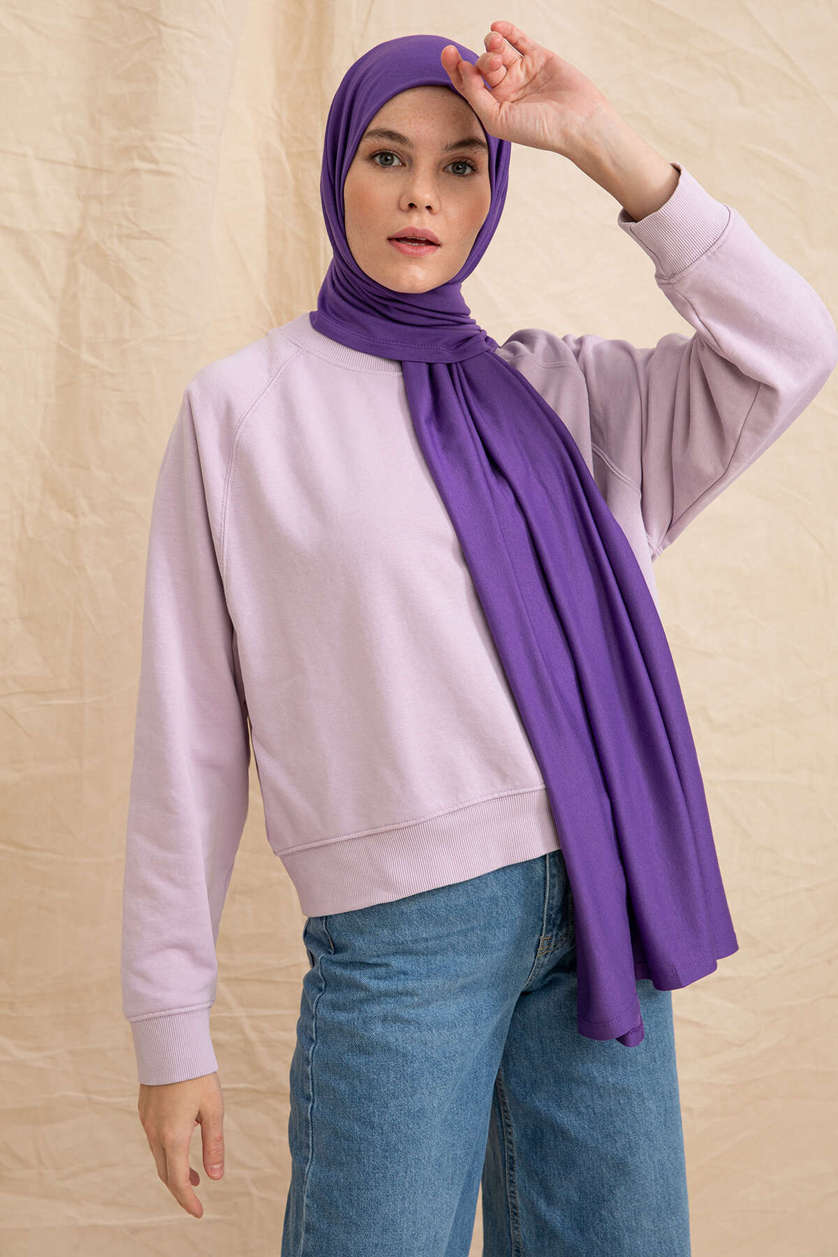 Penye Şal - Menekşe