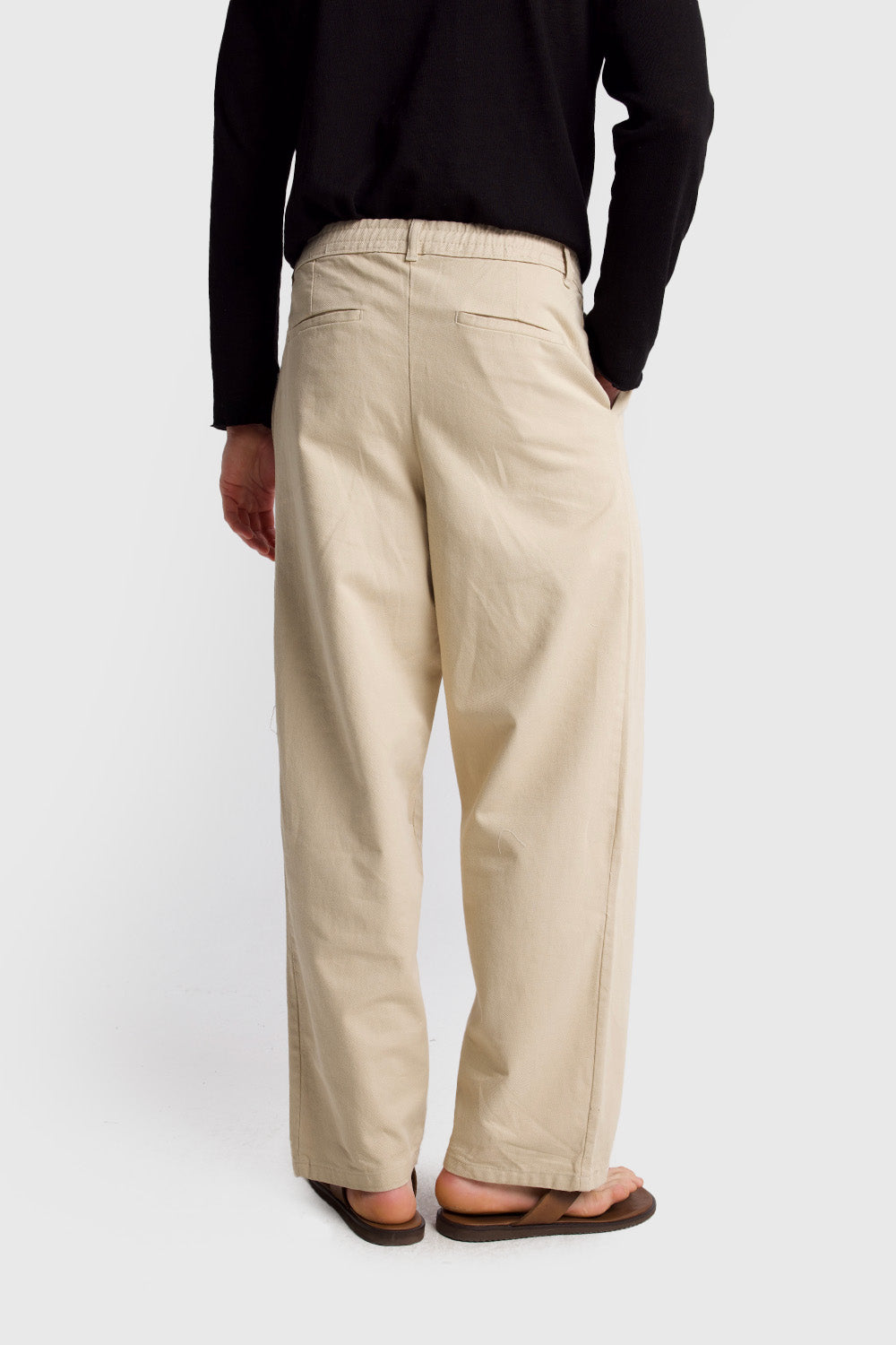 PİLİLİ GABARDIN PANTOLON - BEJ XL