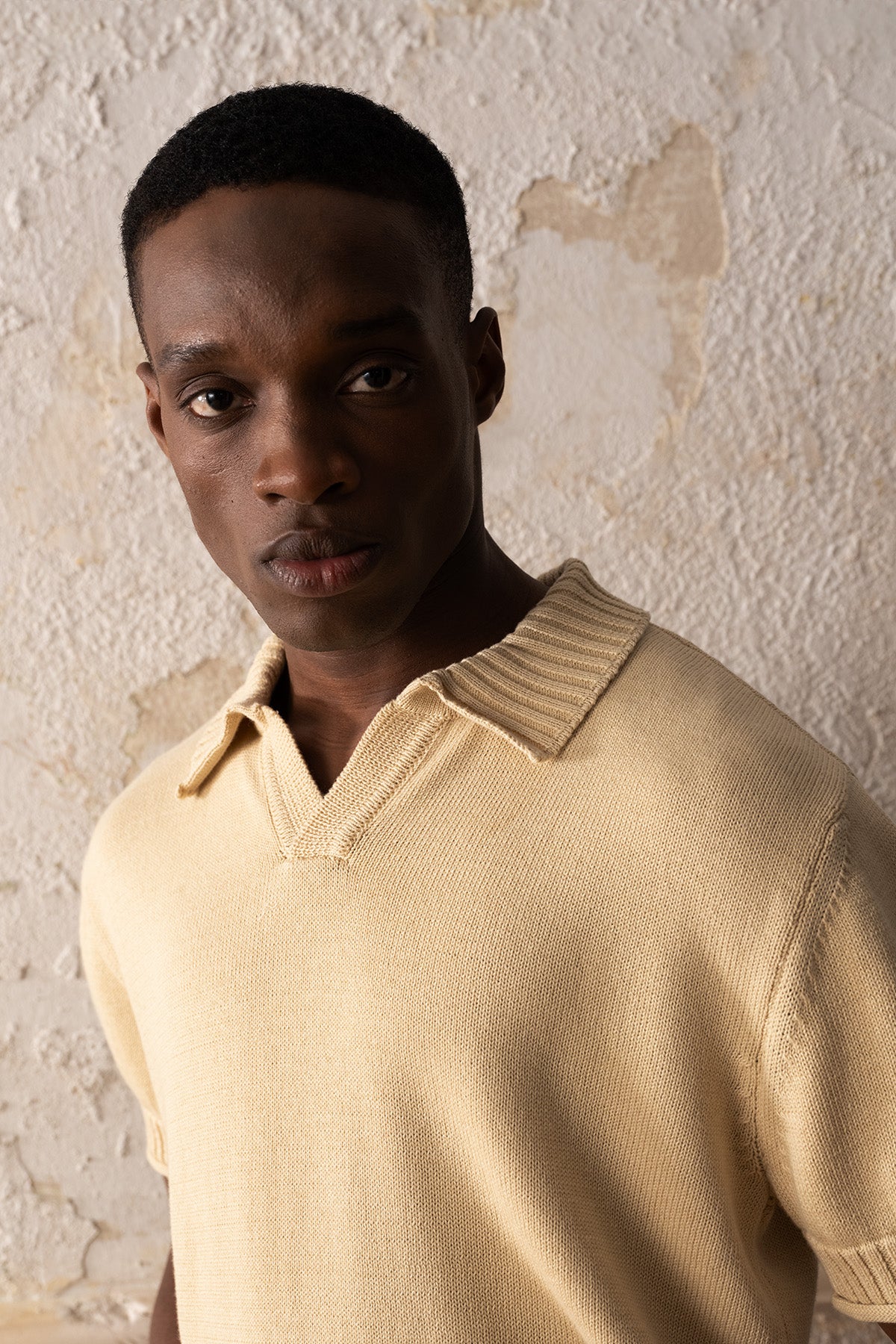 POLO YAKA TRİKO BEJ T-SHIRT