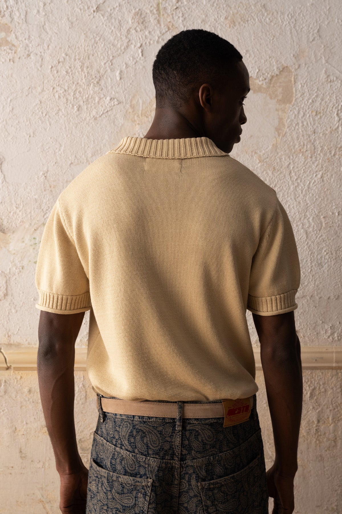 POLO YAKA TRİKO BEJ T-SHIRT - BEJ XL