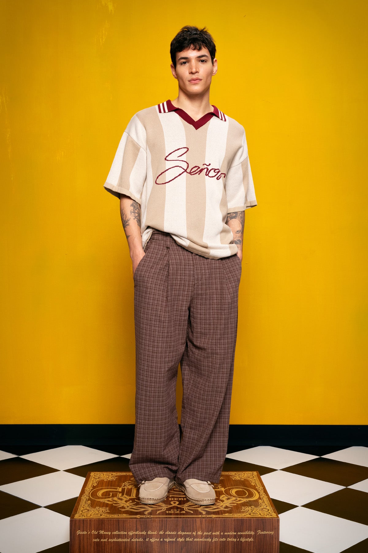 POLO YAKA TRIKO BEJ T-SHIRT - BEJ M