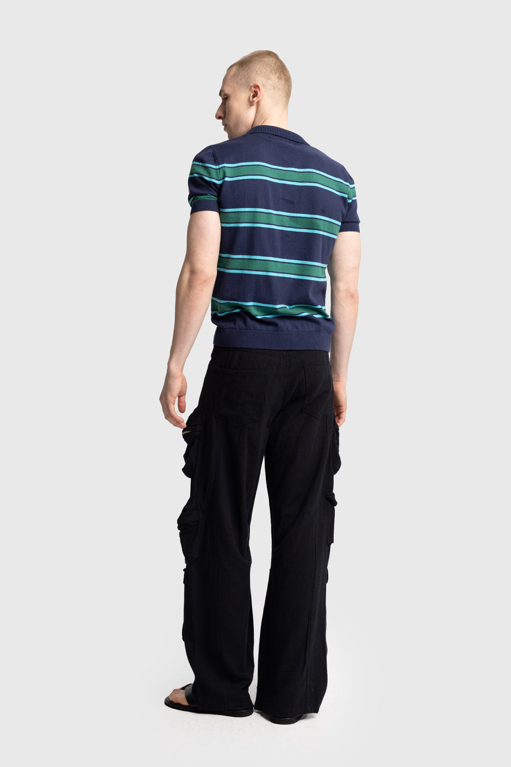 POLO YAKA TRIKO T-SHIRT - LACİVERT L