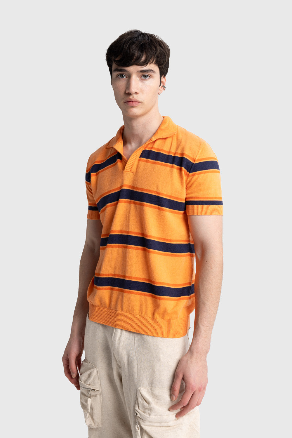 POLO YAKA TRIKO T-SHIRT - TURUNCU XL