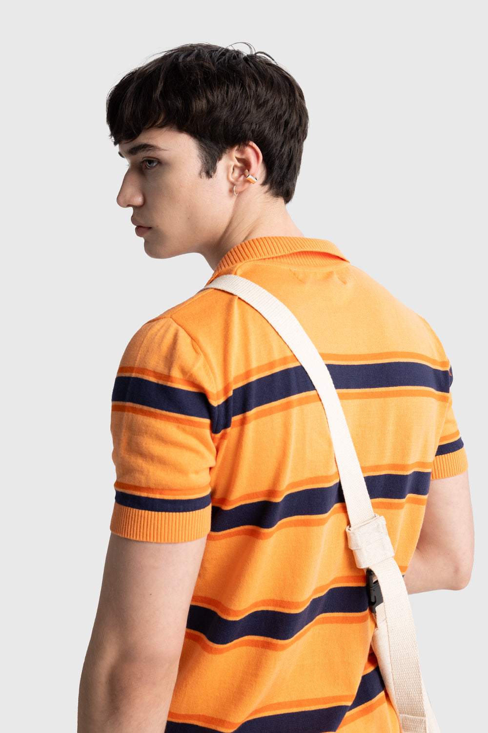 POLO YAKA TRIKO T-SHIRT - TURUNCU L