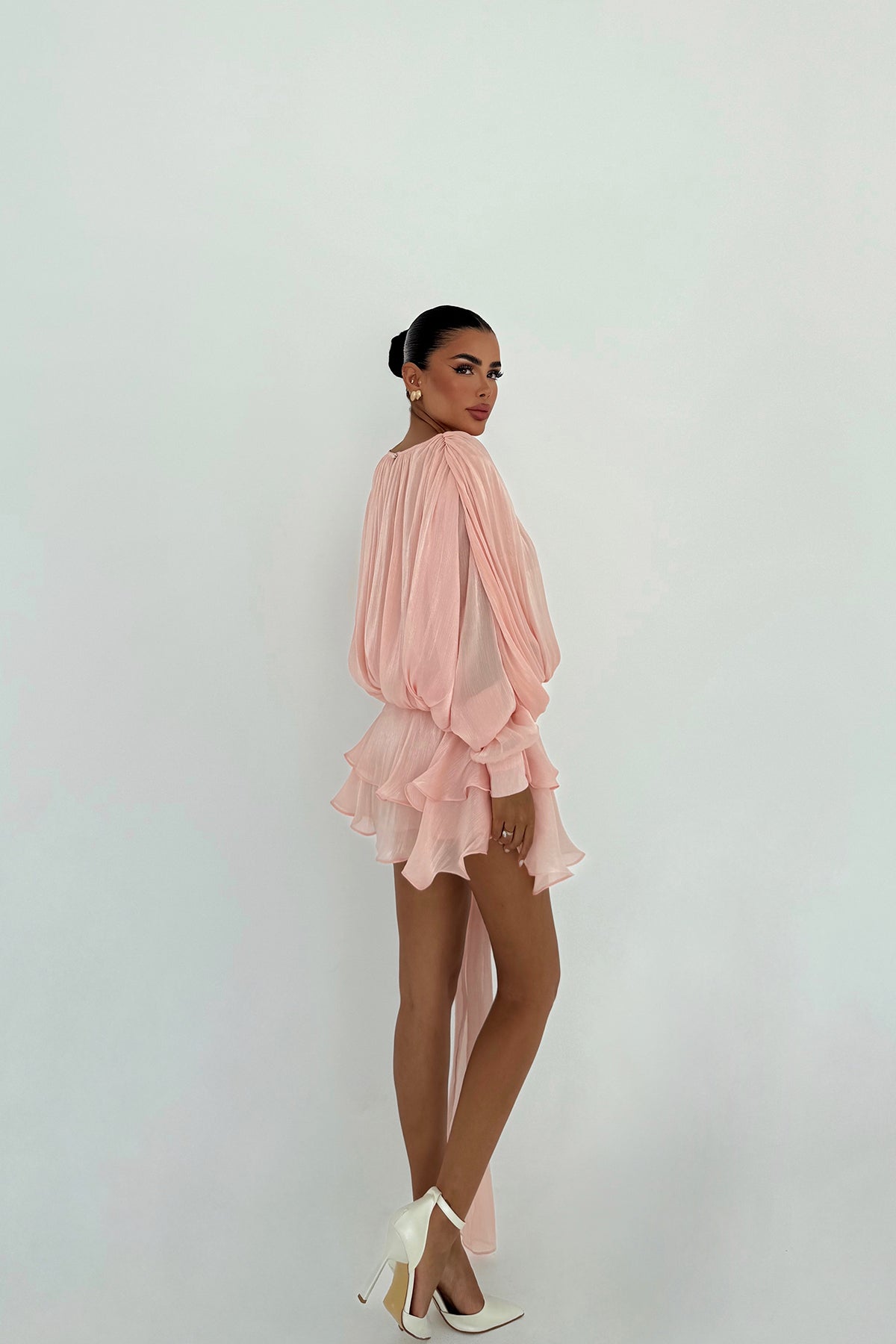 Pudra Salerno Mini Elbise ATE-2937