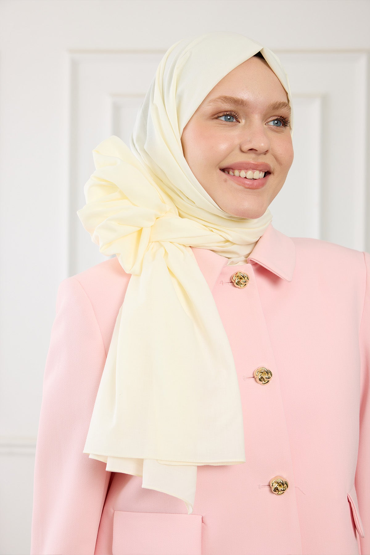 Pure Pamuk Şal - Fildişi