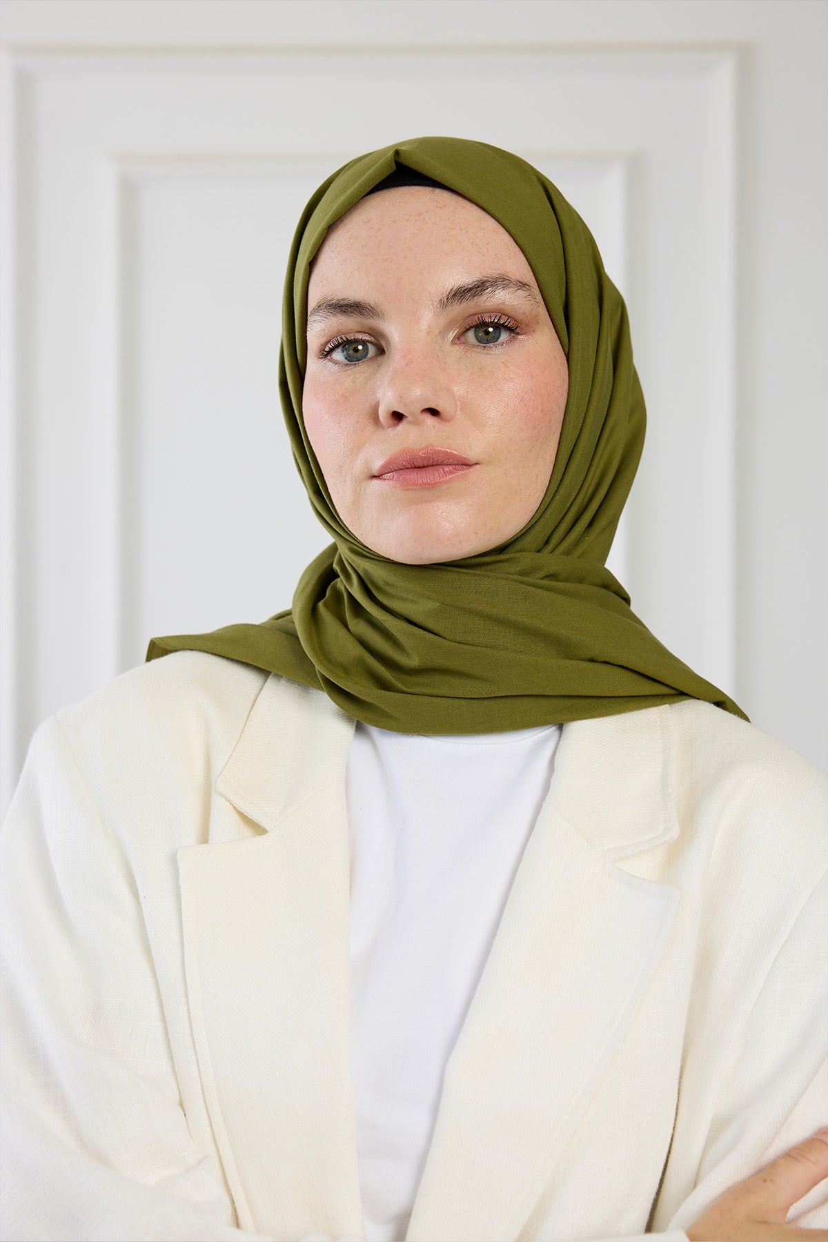 Pure Pamuk Şal - Haki