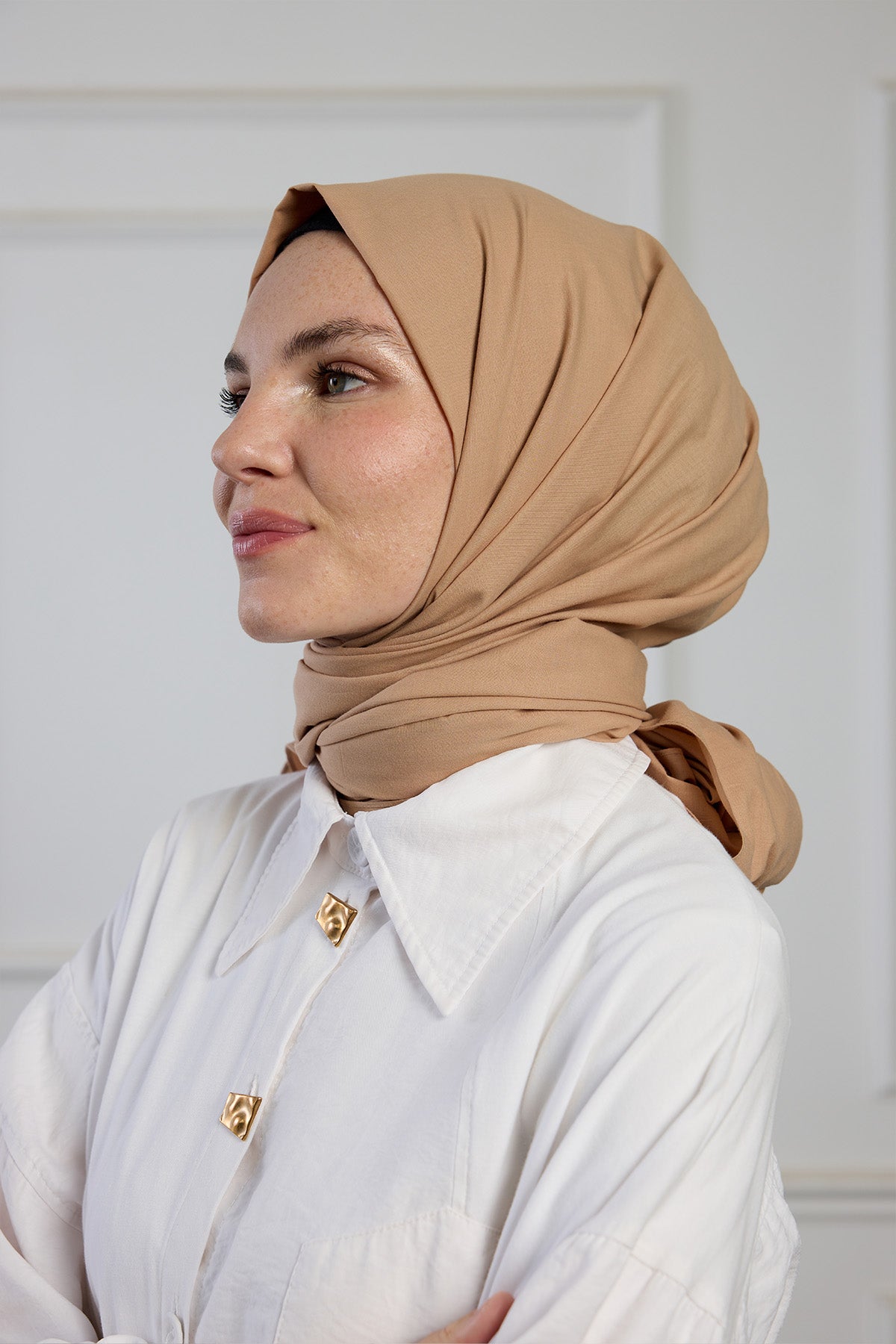 Pure Pamuk Şal - Latte