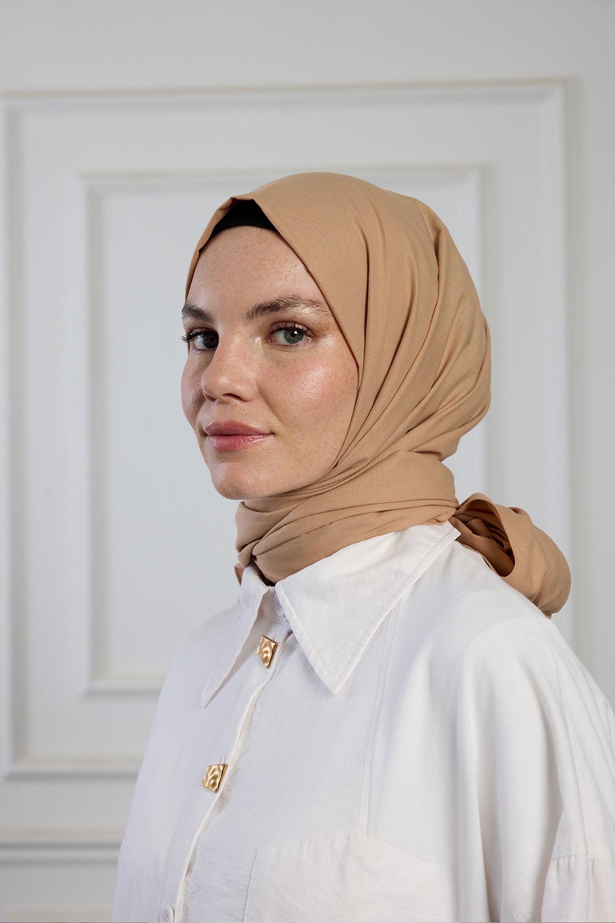 Pure Pamuk Şal - Latte