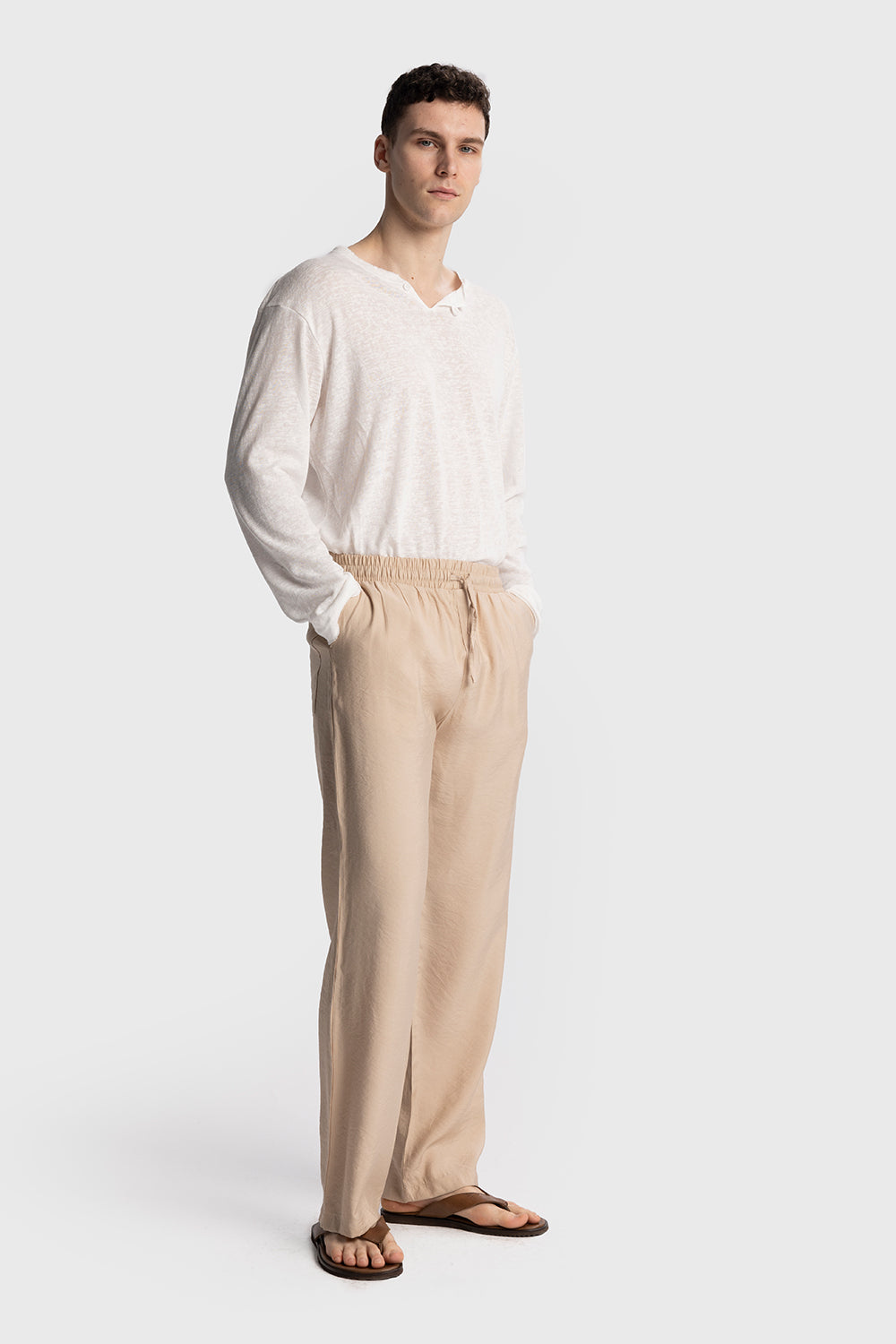 RAHAT KESİM DÖKÜMLÜ PANTOLON