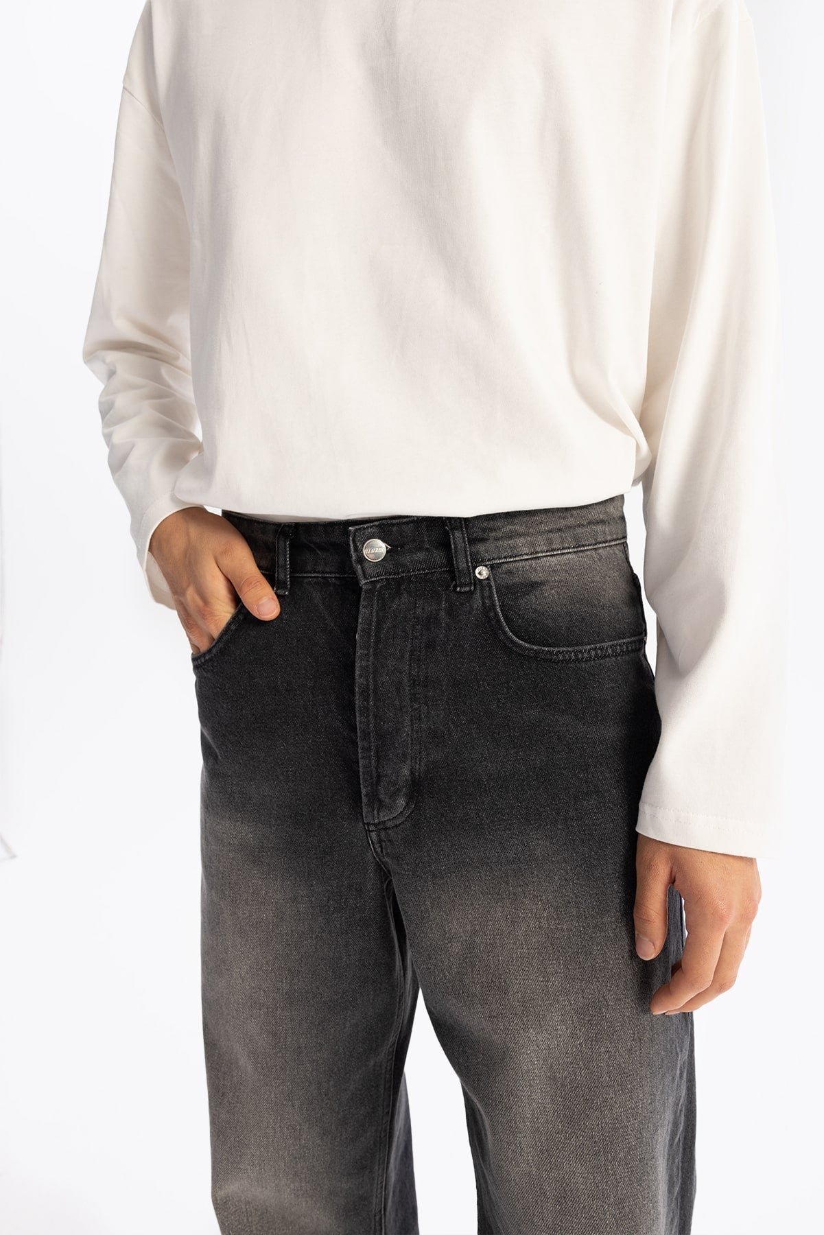 REGULAR FİT JEAN - SİYAH - SİYAH XL