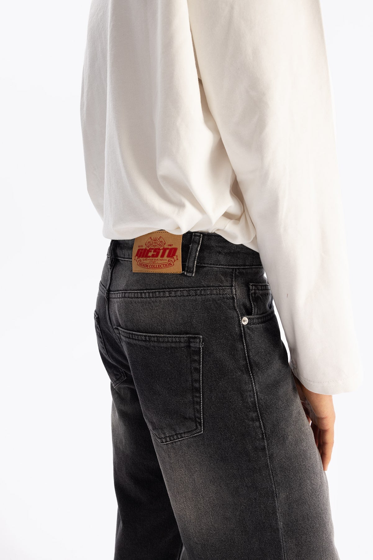 REGULAR FİT JEAN - SİYAH - SİYAH XXL