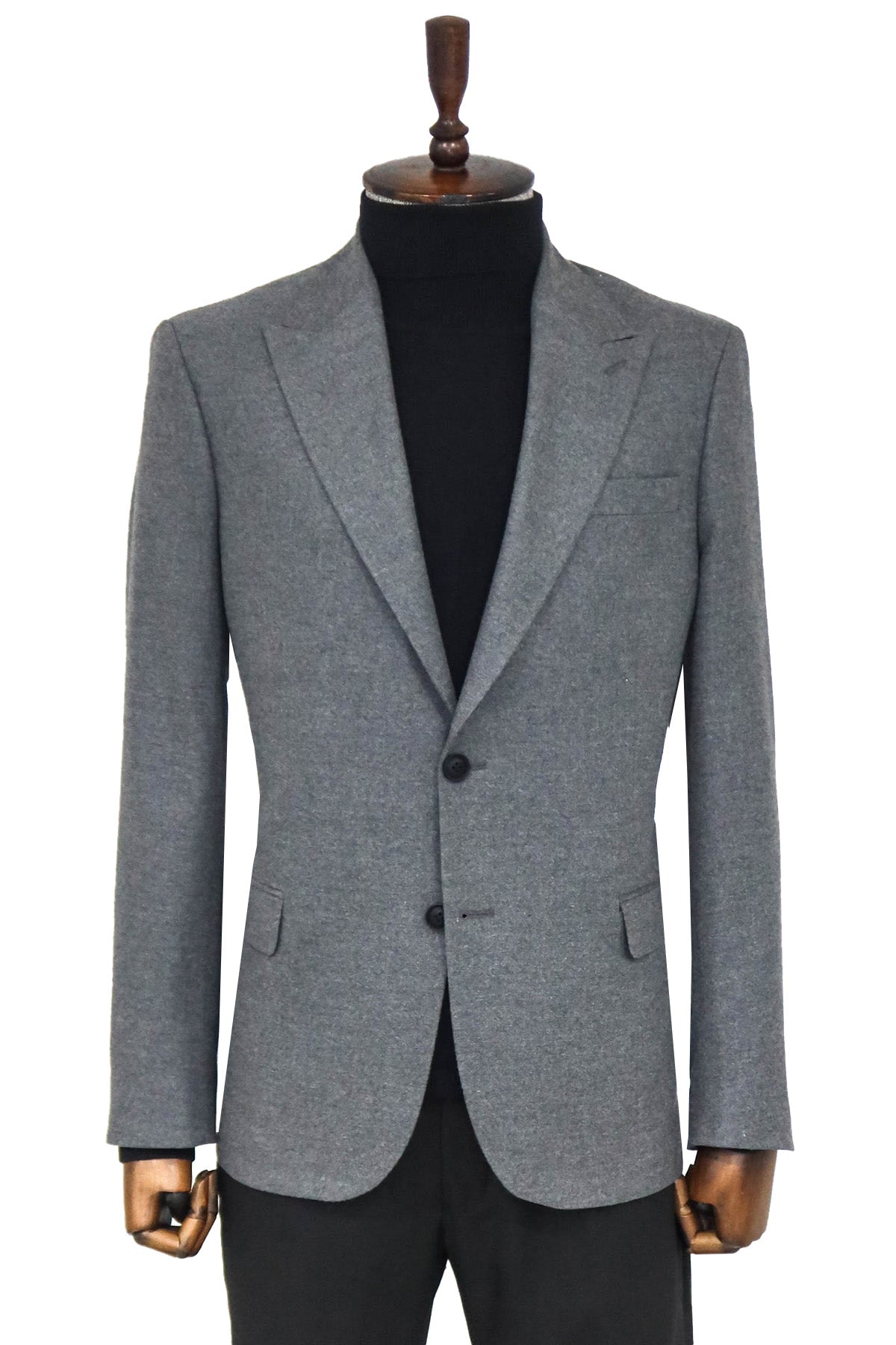 Desensiz Slim Fit Spor Gri Erkek Ceket - Wessi