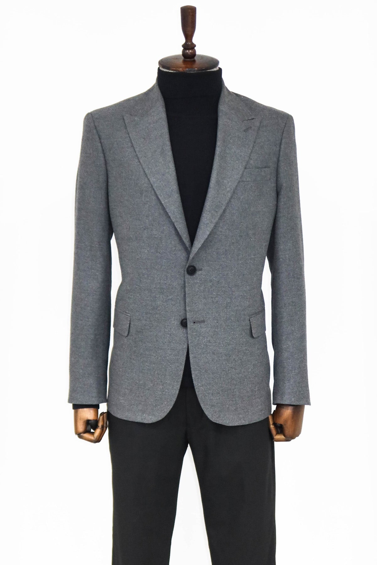 Desensiz Slim Fit Spor Gri Erkek Ceket - Wessi