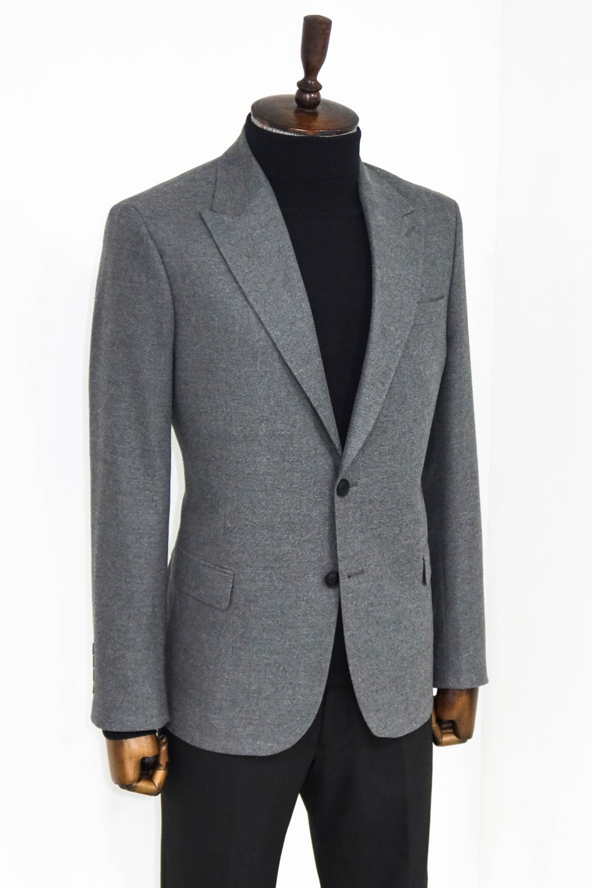 Desensiz Slim Fit Spor Gri Erkek Ceket - Wessi