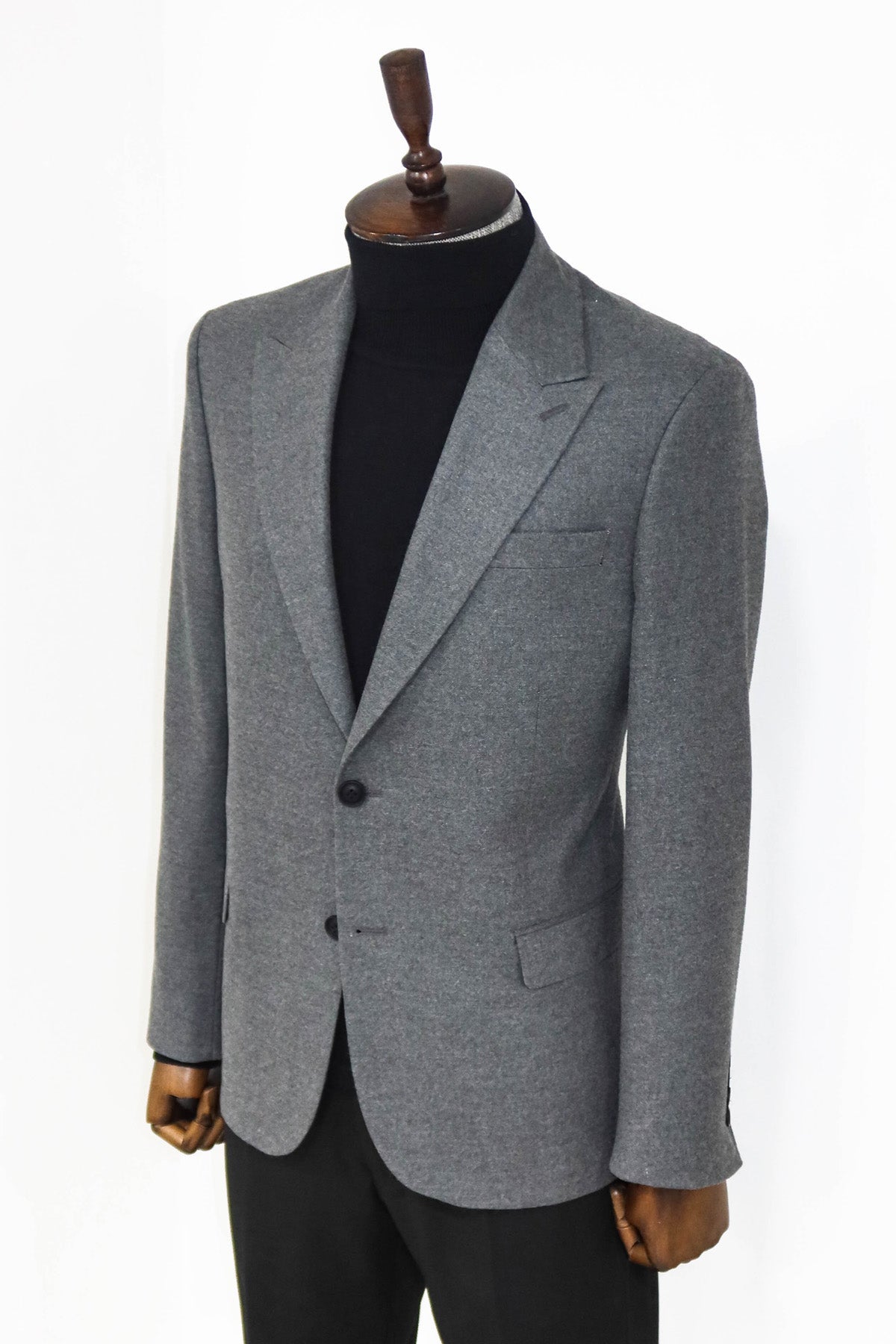 Desensiz Slim Fit Spor Gri Erkek Ceket - Wessi
