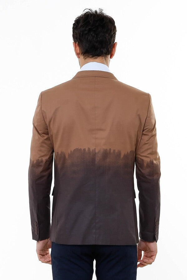 Pamuk Slim Fit Kahverengi Ceket | Wessi
