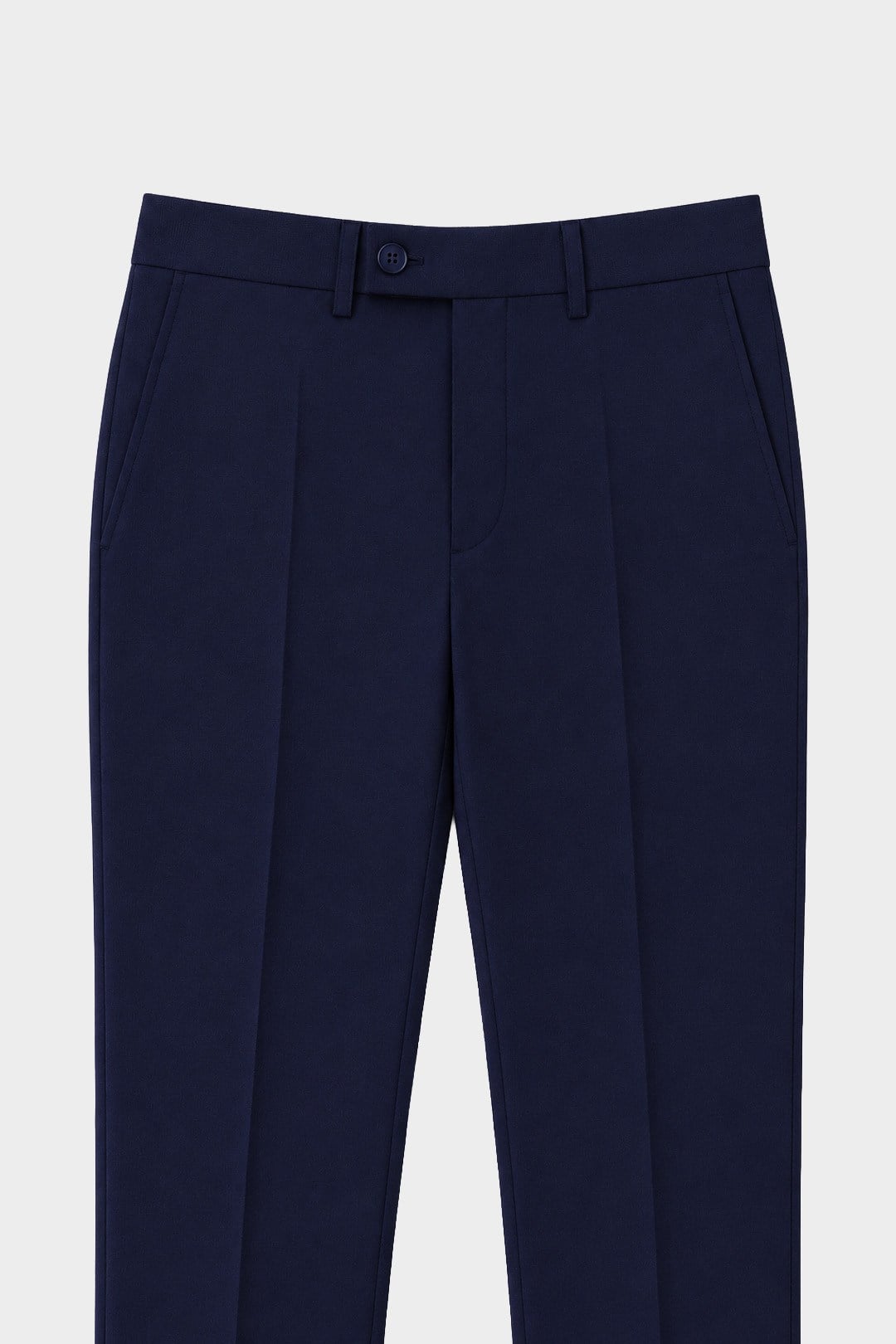 4 Drop Erkek Koyu Lacivert Dar Kesim Slim Fit Viskon Mono Yaka Takım Elbise