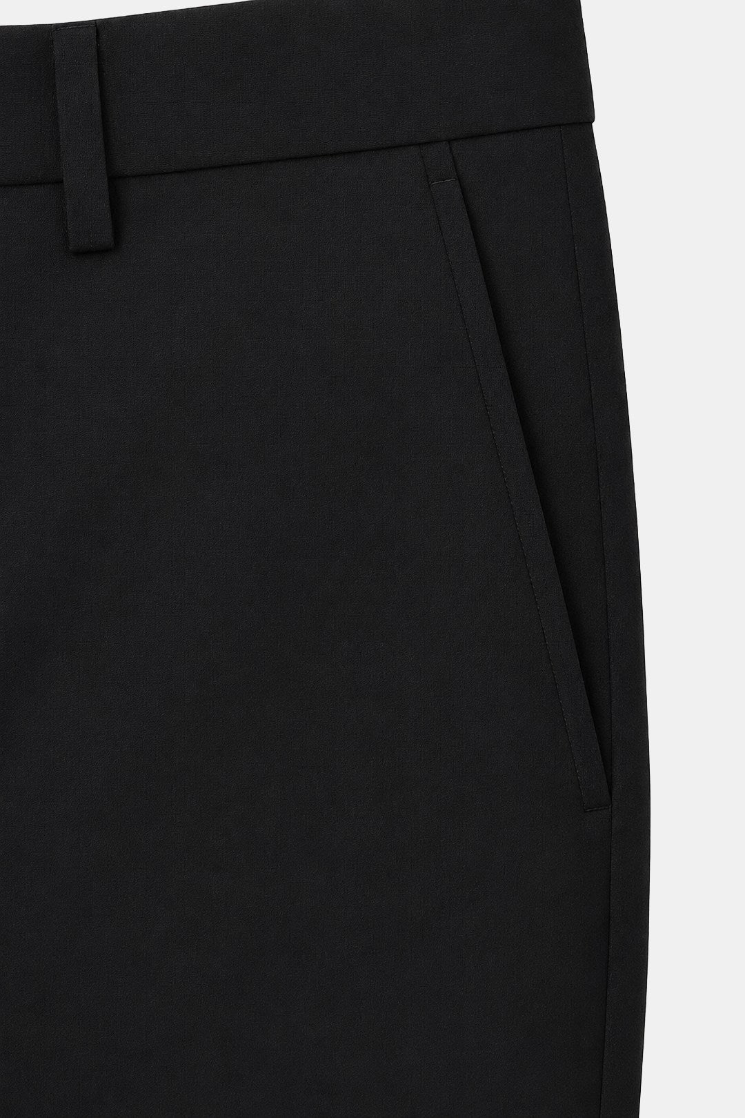 4 Drop Erkek Siyah Dar Kesim Slim Fit Viskon Mono Yaka Takım Elbise