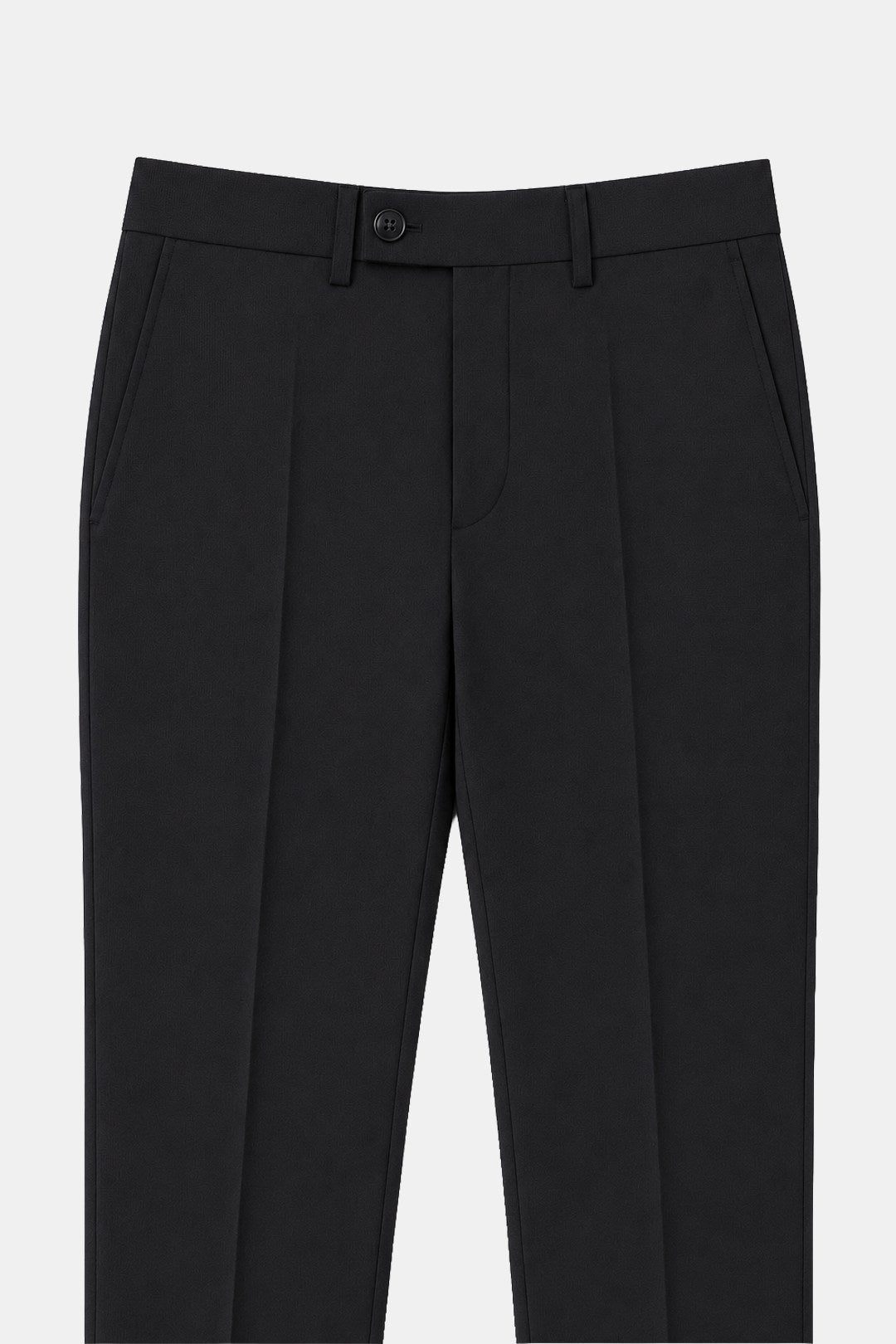 4 Drop Erkek Siyah Dar Kesim Slim Fit Viskon Mono Yaka Takım Elbise