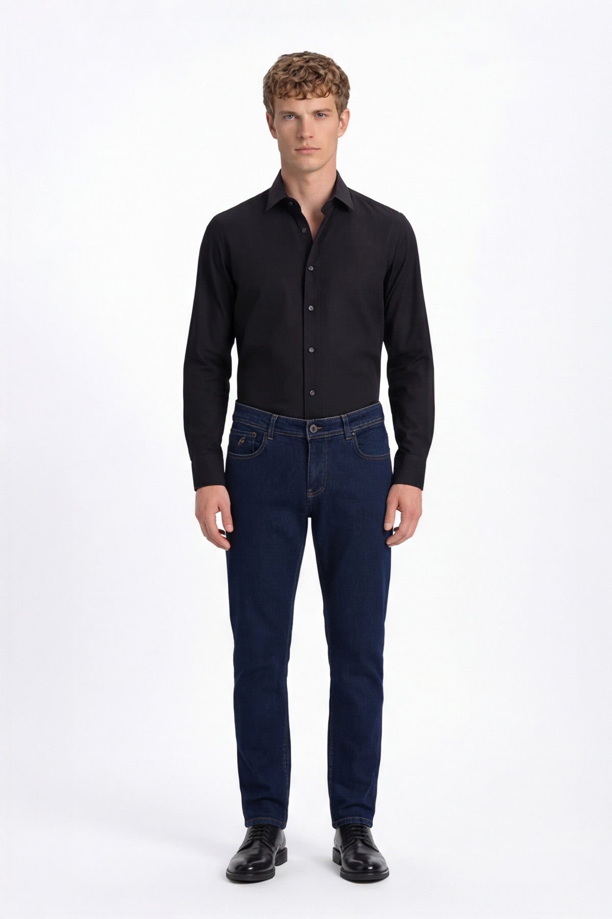 Lacivert 5 Cep Casual Denim Pantolon