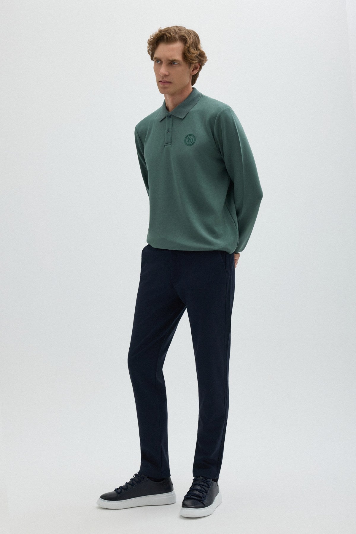 Çağla Yeşili POLO YAKA SWEAT