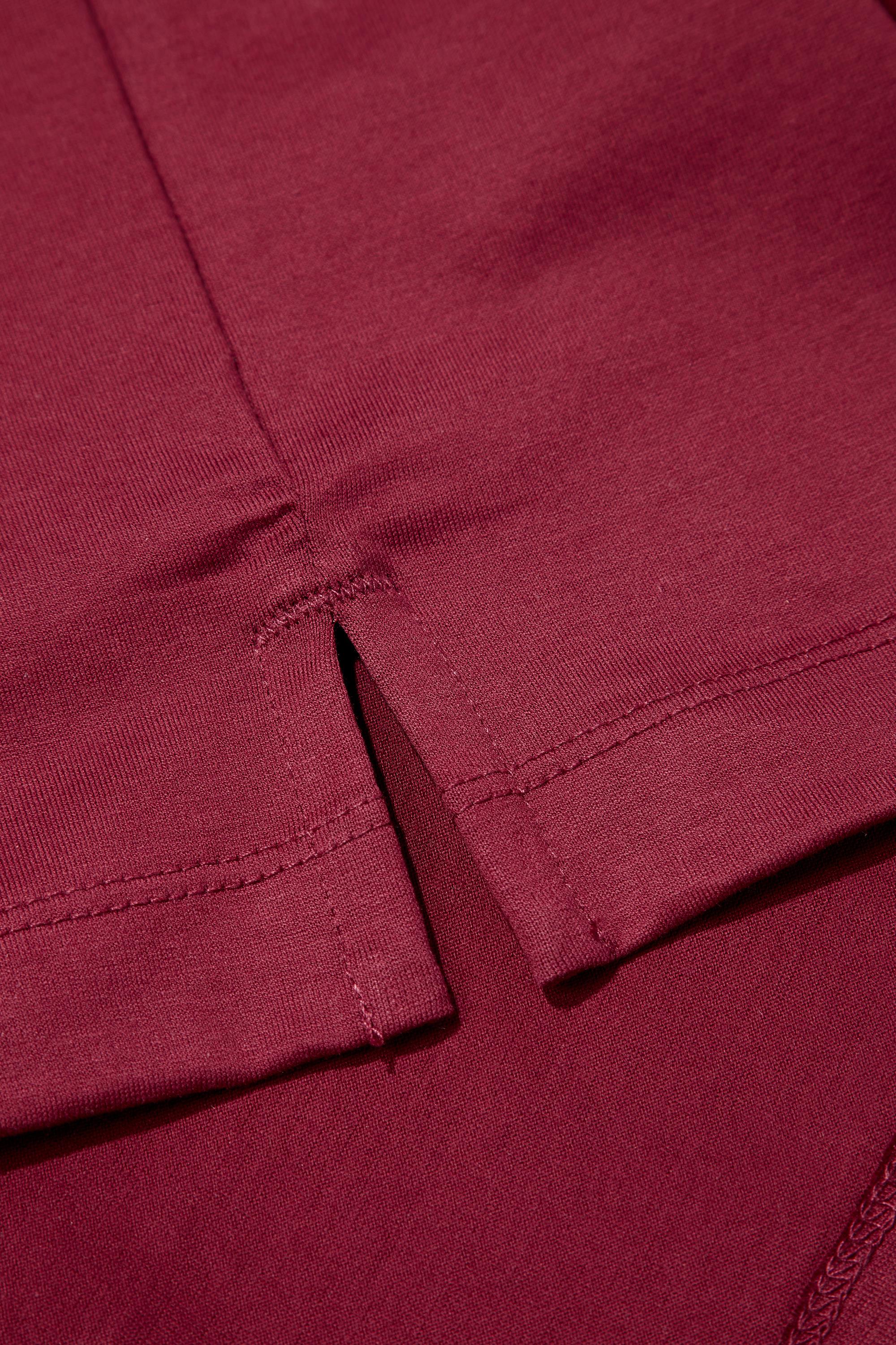 Kırmızı %100 Pamuk Regular Fit Cepli Polo Yaka T-Shirt