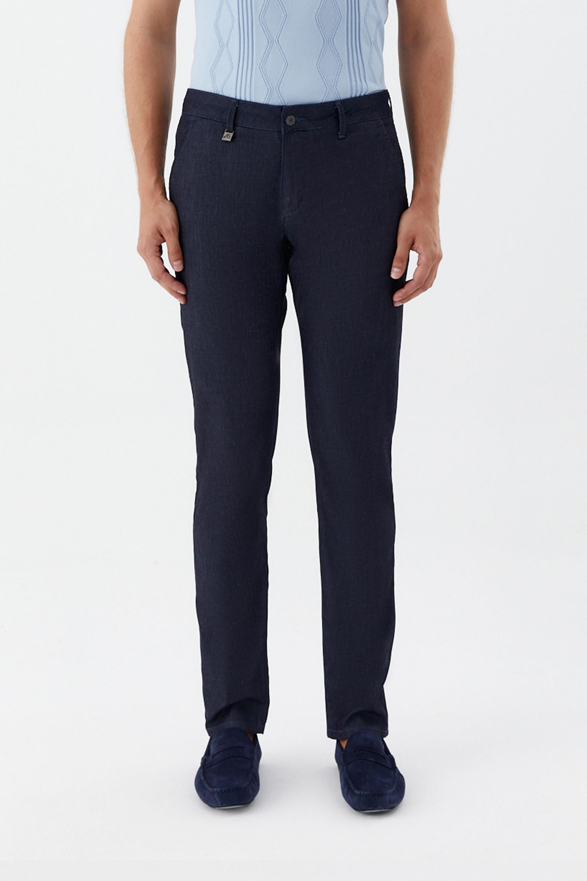 Chino Erkek Denim İndigo